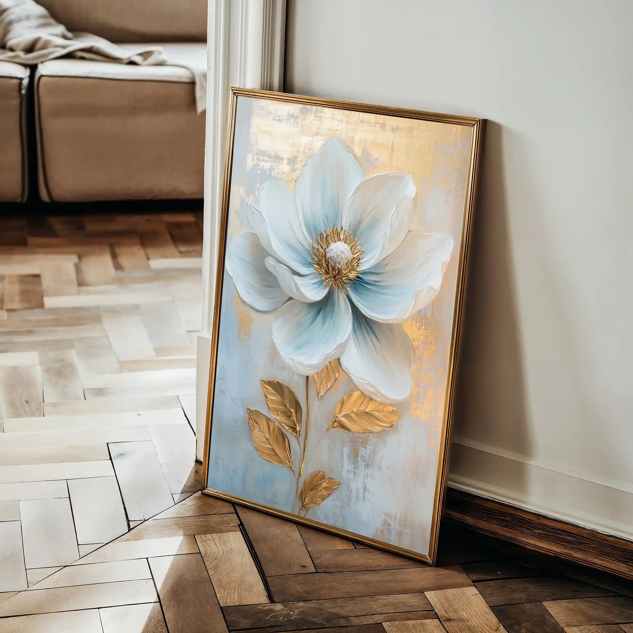 Floral Canvas Wall Art WAD1484-F 90 x 60 cm / Stretched on hidden frame