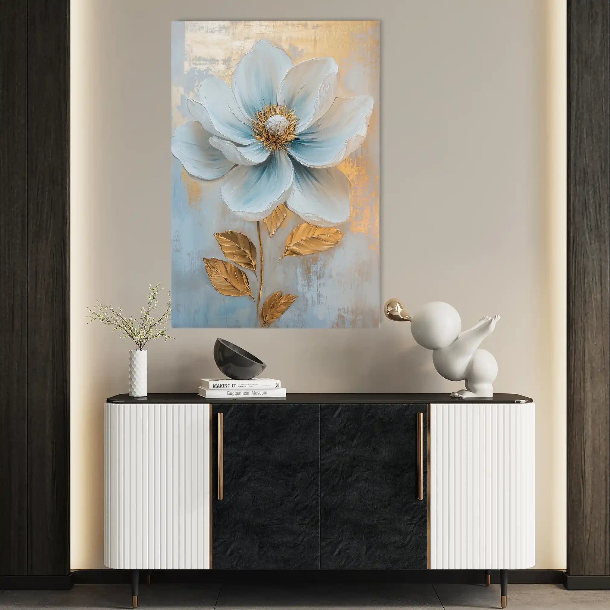 Floral Canvas Wall Art WAD1484-F 90 x 60 cm / Stretched on hidden frame