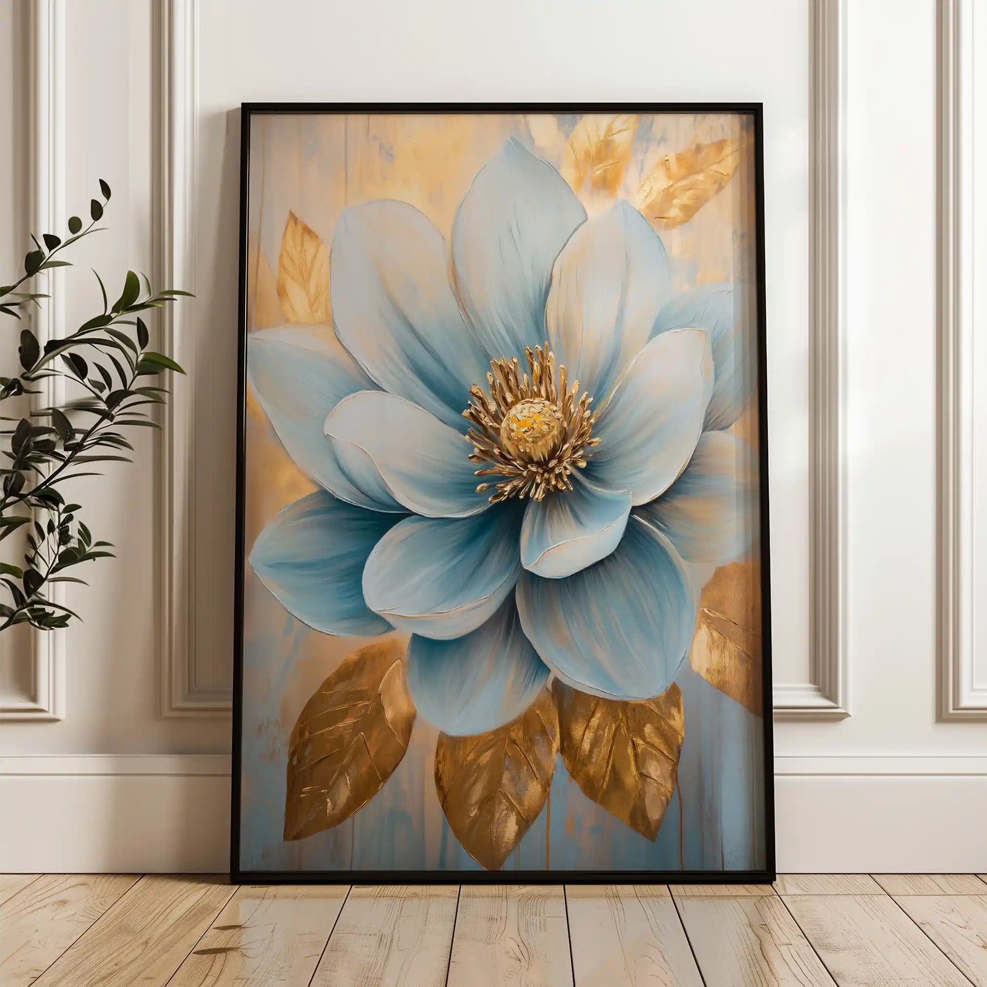 Floral Canvas Wall Art WAD1485-F 90 x 60 cm / Stretched on hidden frame