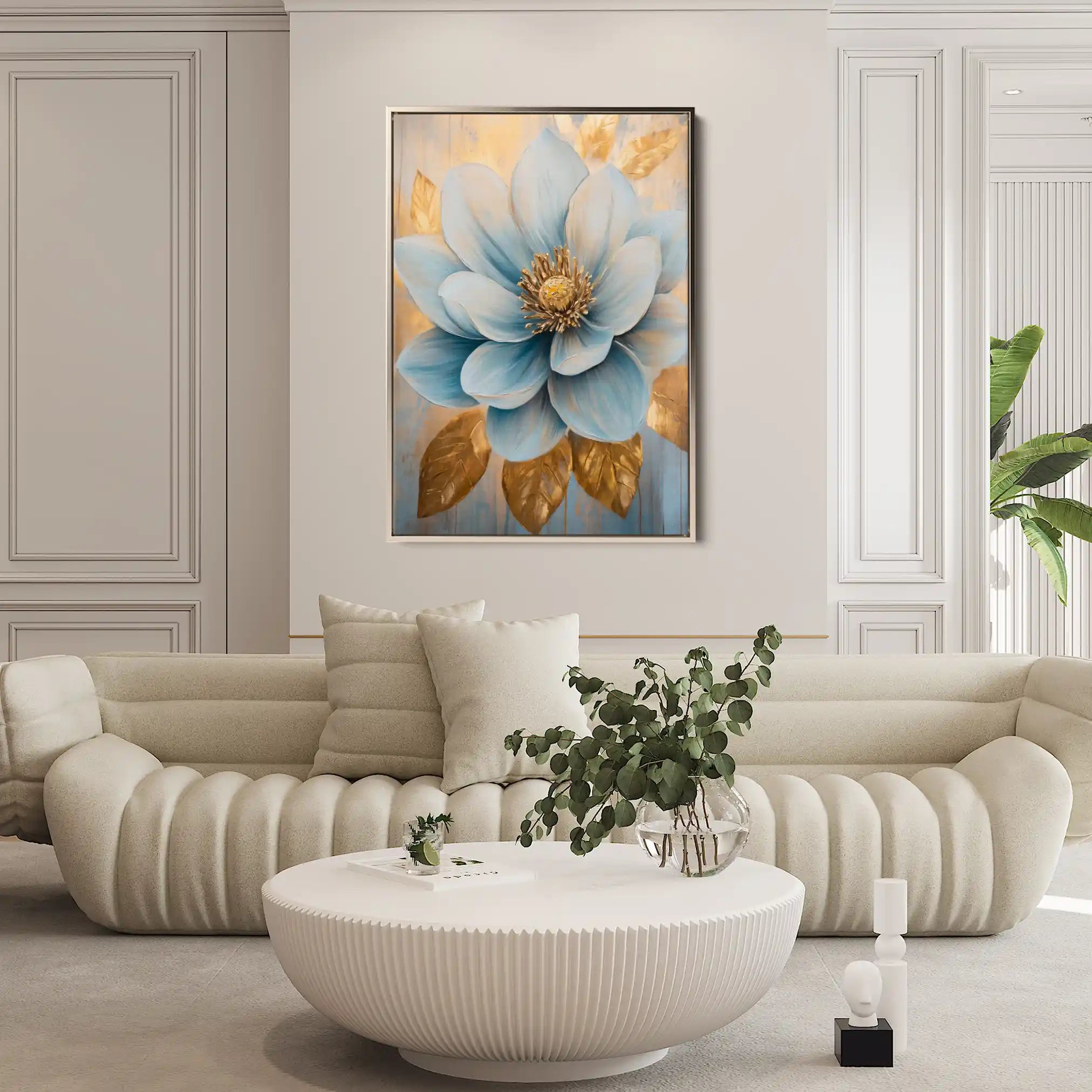 Floral Canvas Wall Art WAD1485-F 90 x 60 cm / Stretched on hidden frame
