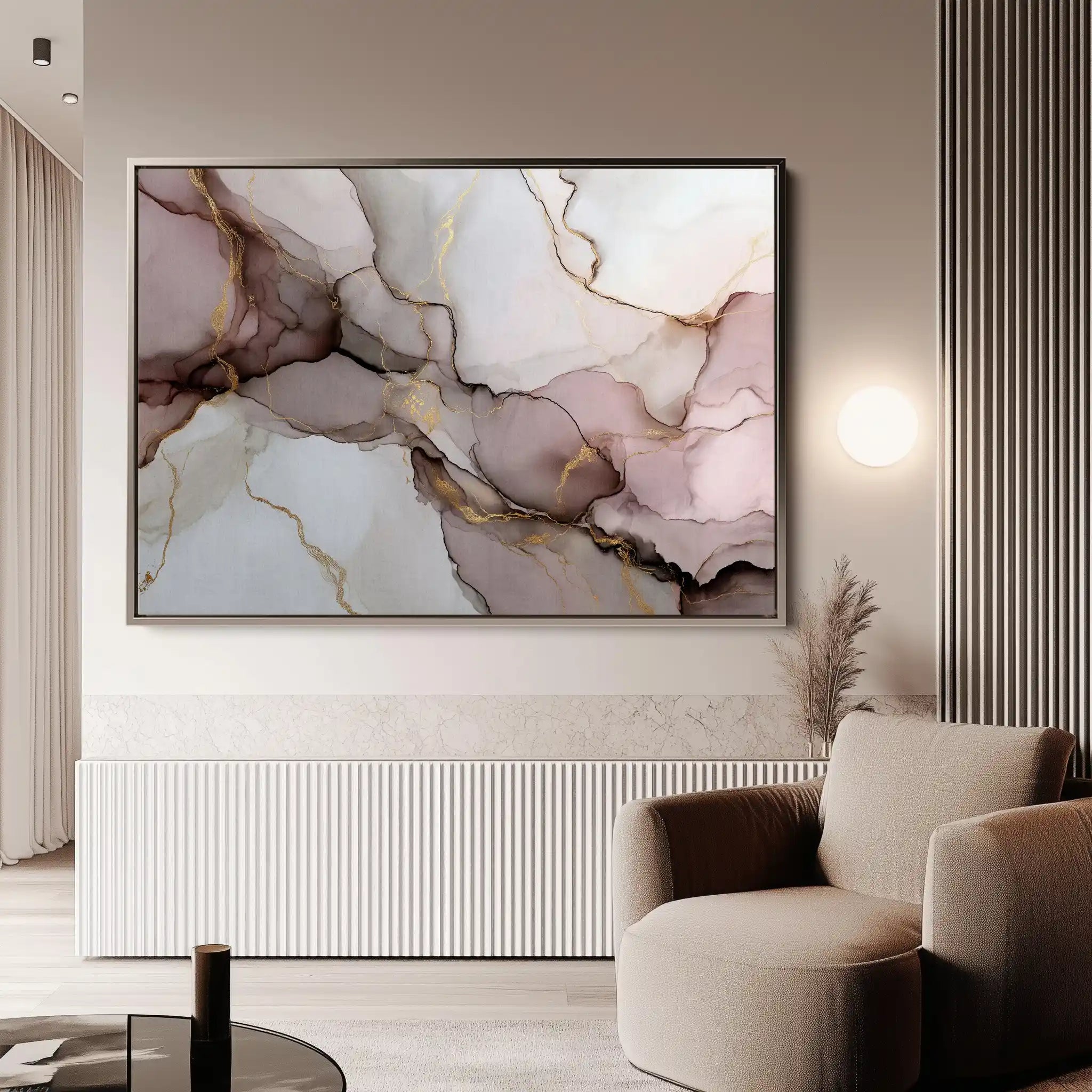 Abstract 1486 Canvas Art 60 x 40 cm / Stretched on hidden frame