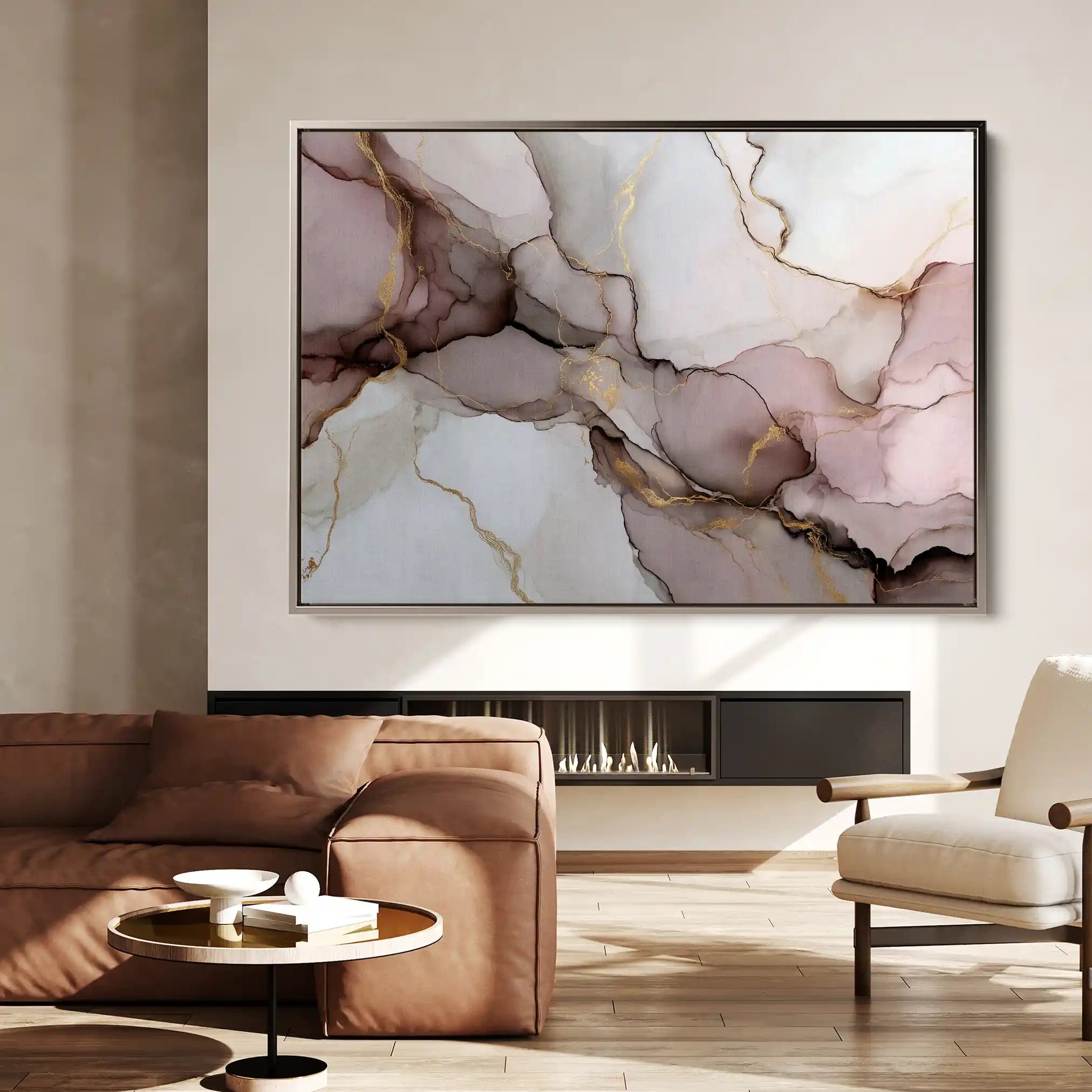 Abstract 1486 Canvas Art 60 x 40 cm / Stretched on hidden frame