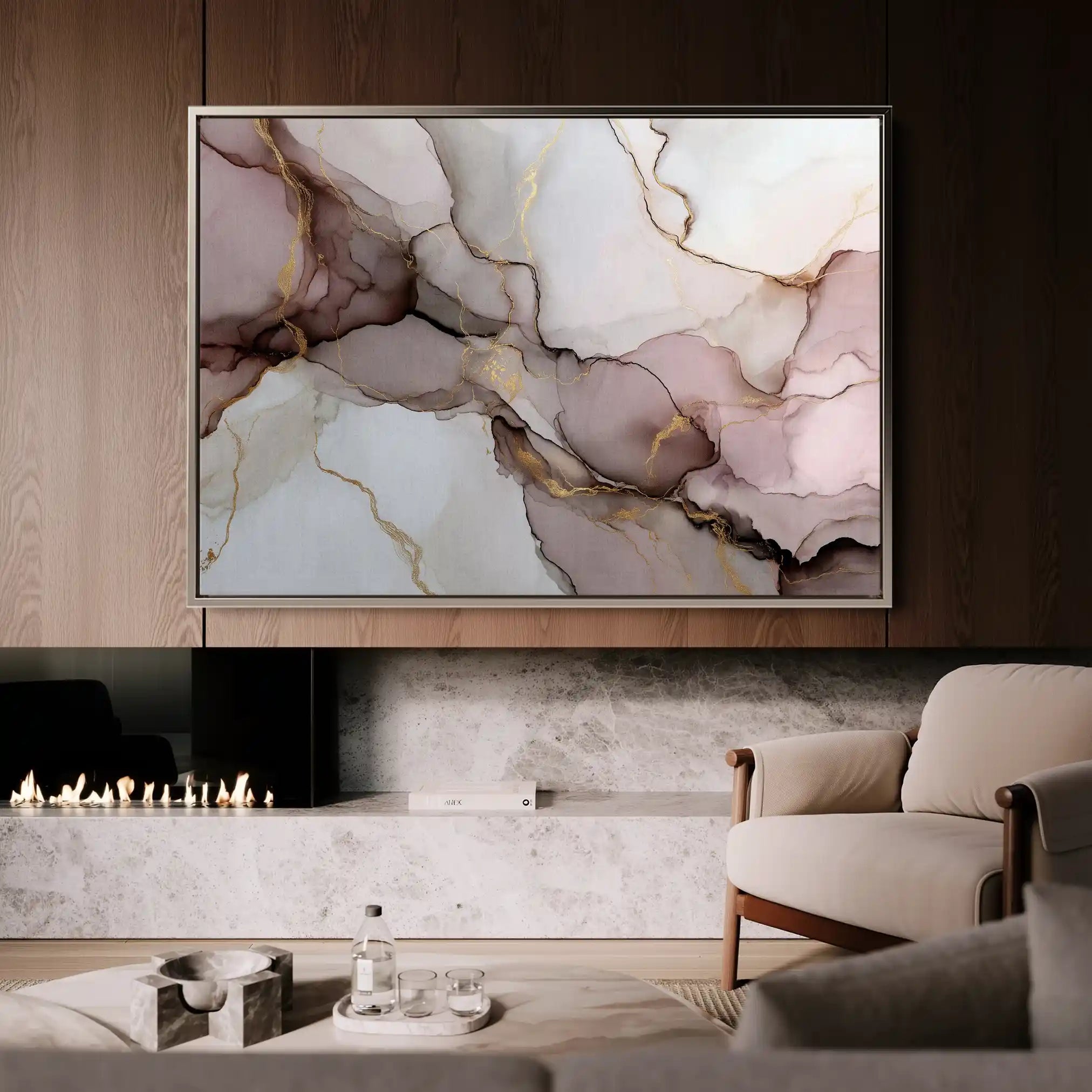 Abstract 1486 Canvas Art 60 x 40 cm / Stretched on hidden frame