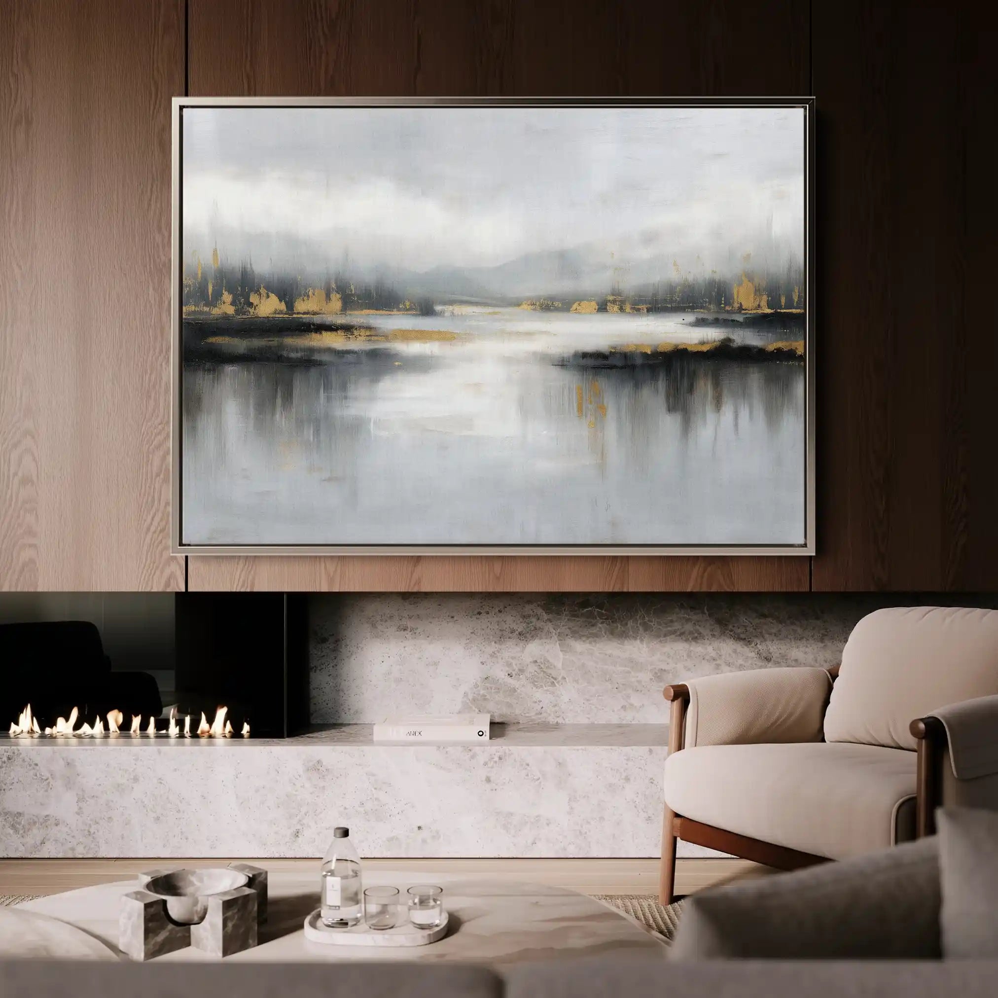 Abstract 1489 Canvas Art 60 x 40 cm / Stretched on hidden frame