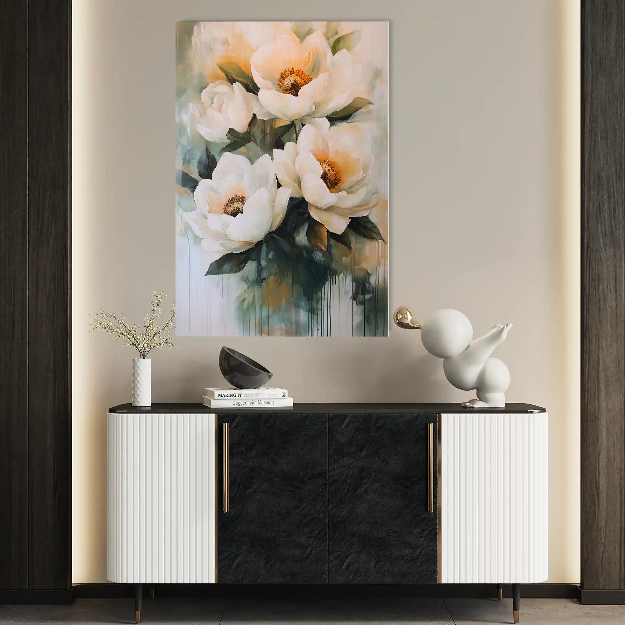 Floral Canvas Wall Art WAD1489-F 90 x 60 cm / Stretched on hidden frame