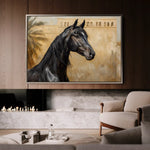 Horses 149 Canvas Art 90 x 60 cm / Stretched on hidden frame