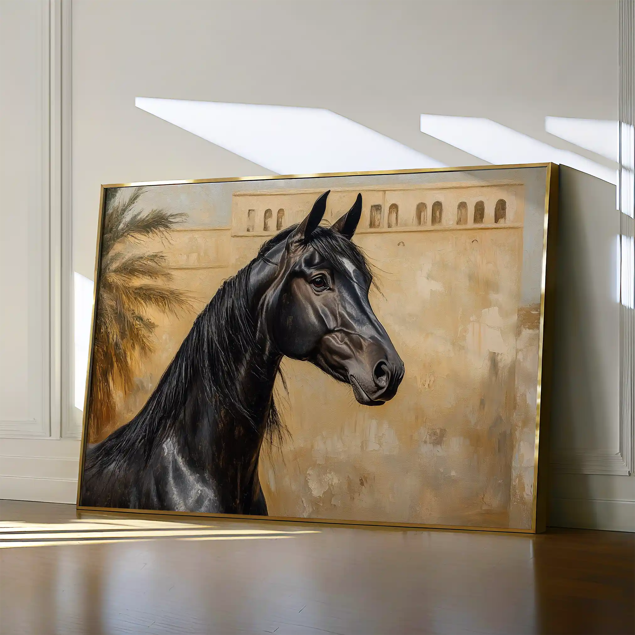Horses 149 Canvas Art 90 x 60 cm / Stretched on hidden frame