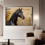 Horses 149 Canvas Art 90 x 60 cm / Stretched on hidden frame