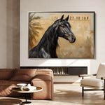 Horses 149 Canvas Art 90 x 60 cm / Stretched on hidden frame