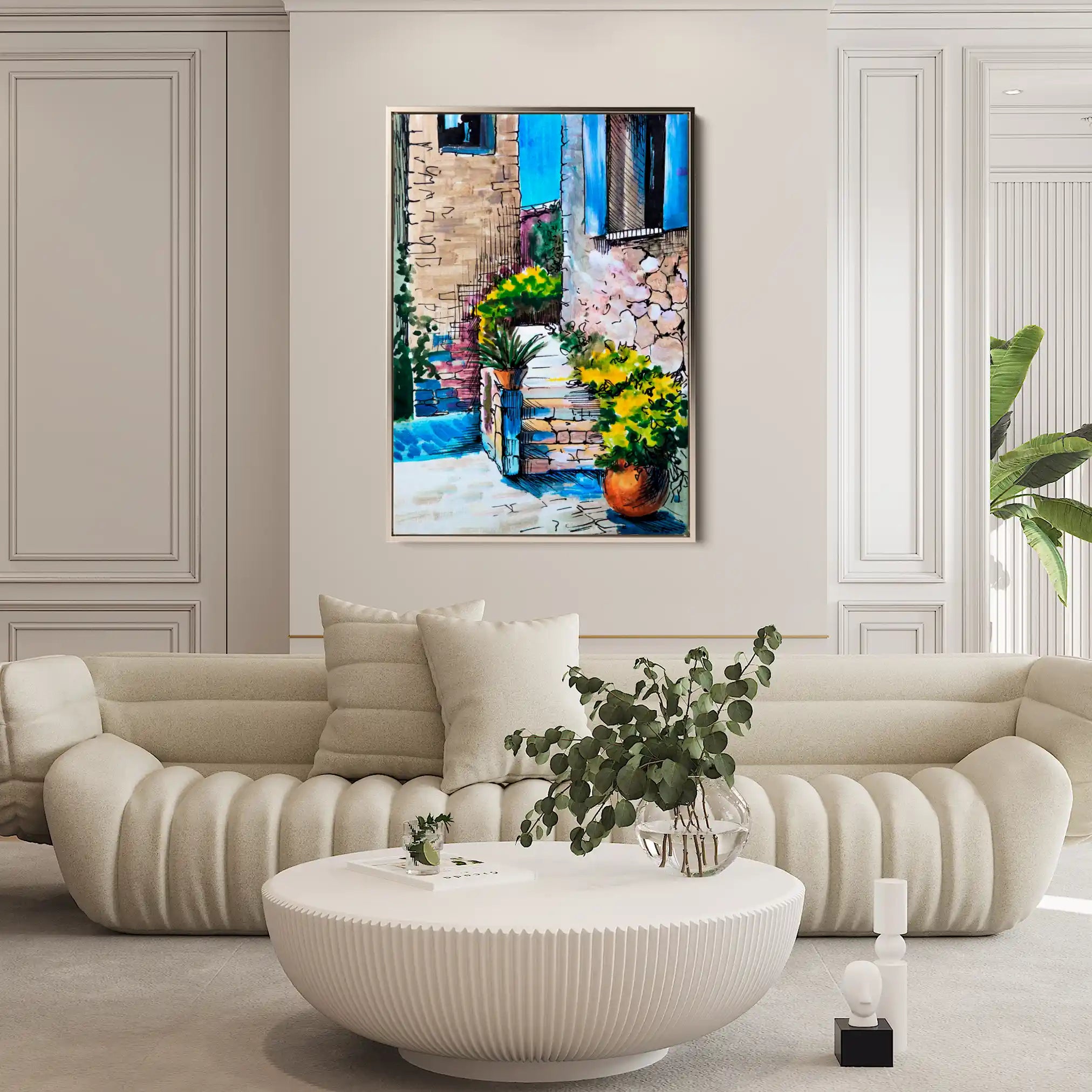 Landscape 149 Canvas Art 90 x 60 cm / Stretched on hidden frame