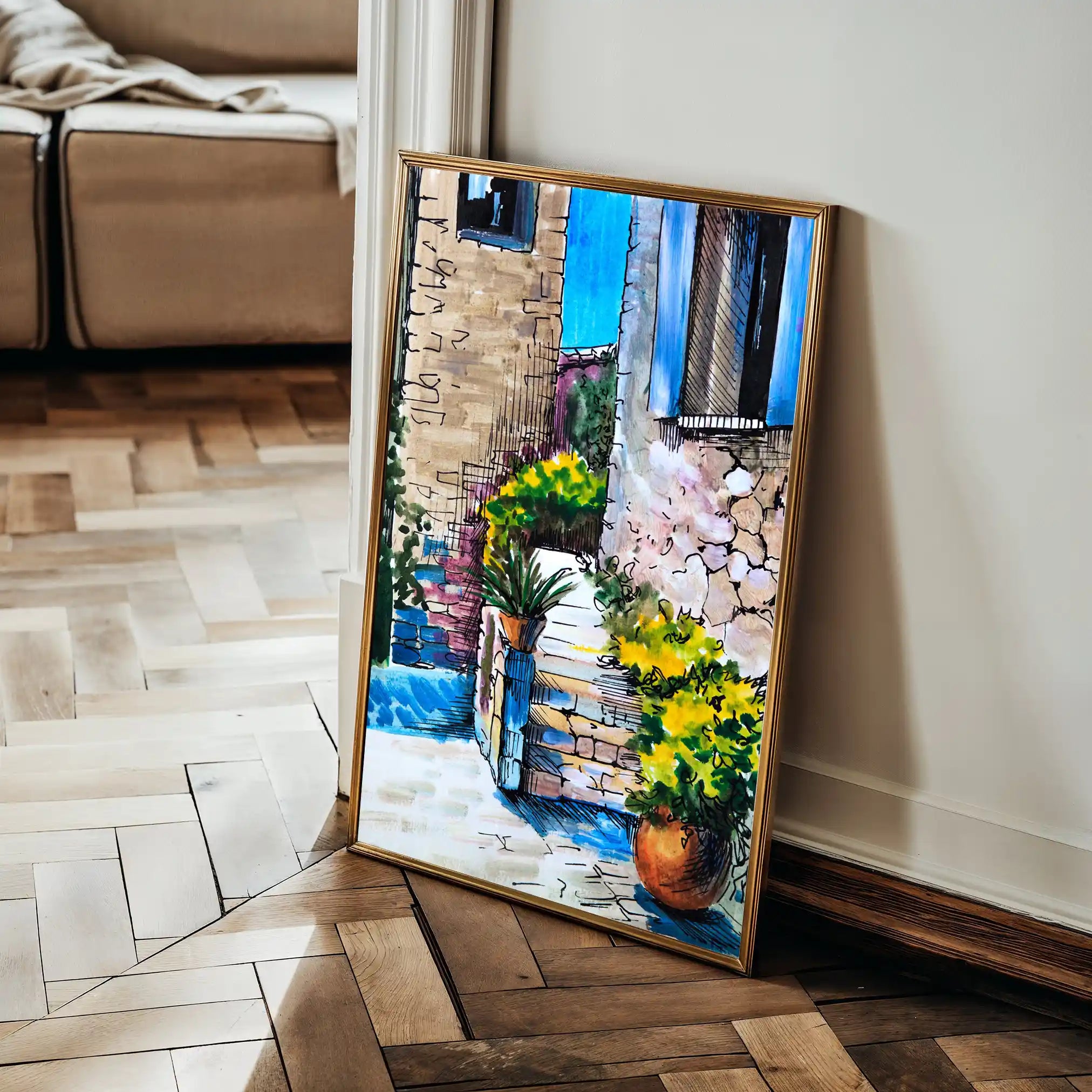 Landscape 149 Canvas Art 90 x 60 cm / Stretched on hidden frame