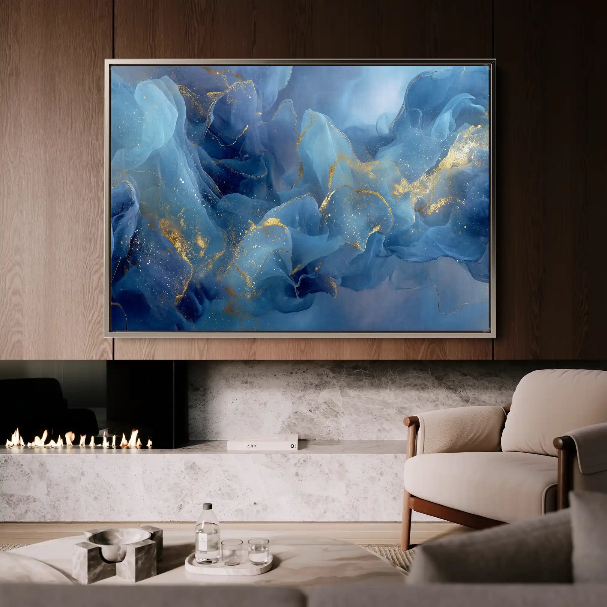 Abstract 1491 Canvas Art 60 x 40 cm / Stretched on hidden frame
