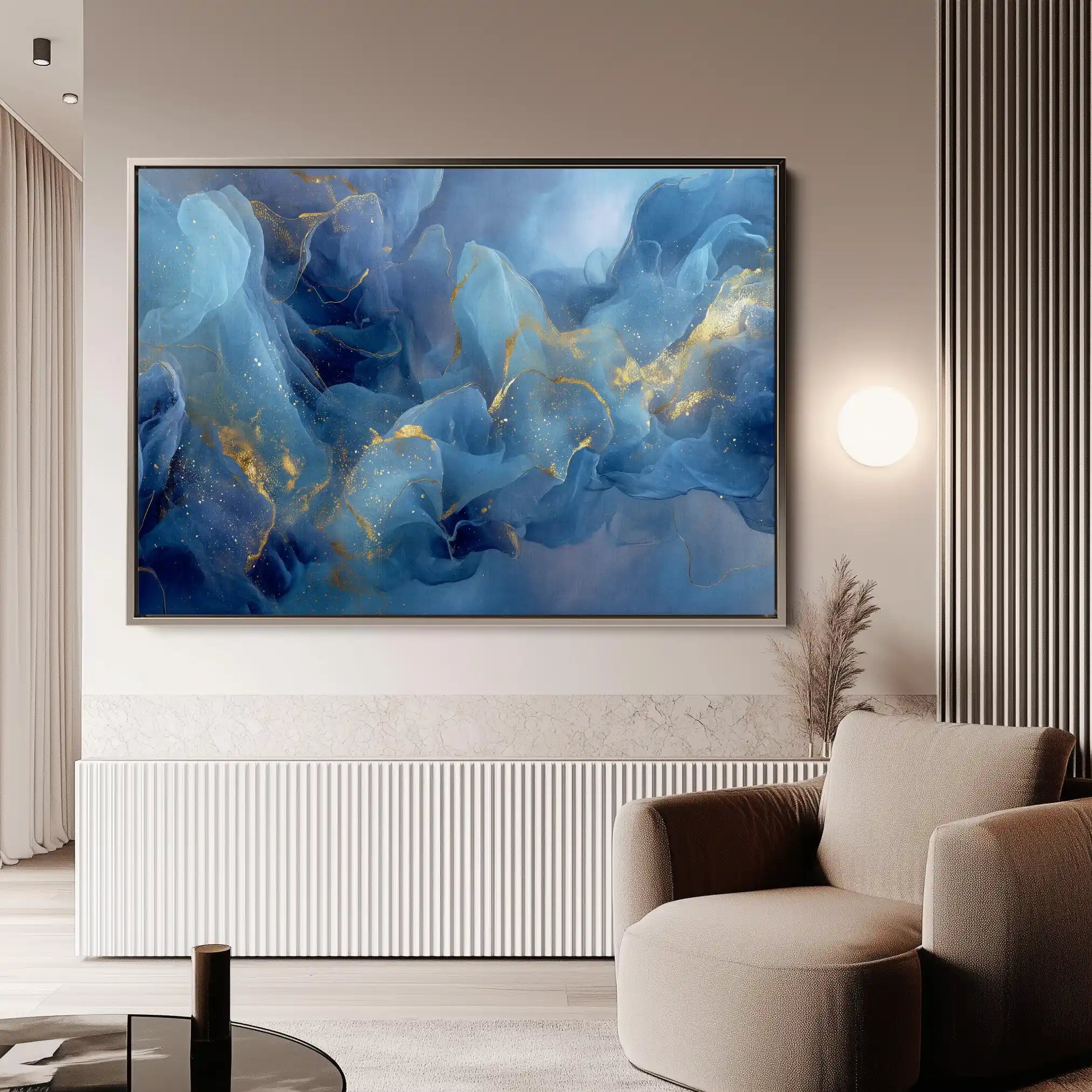 Abstract 1491 Canvas Art 60 x 40 cm / Stretched on hidden frame