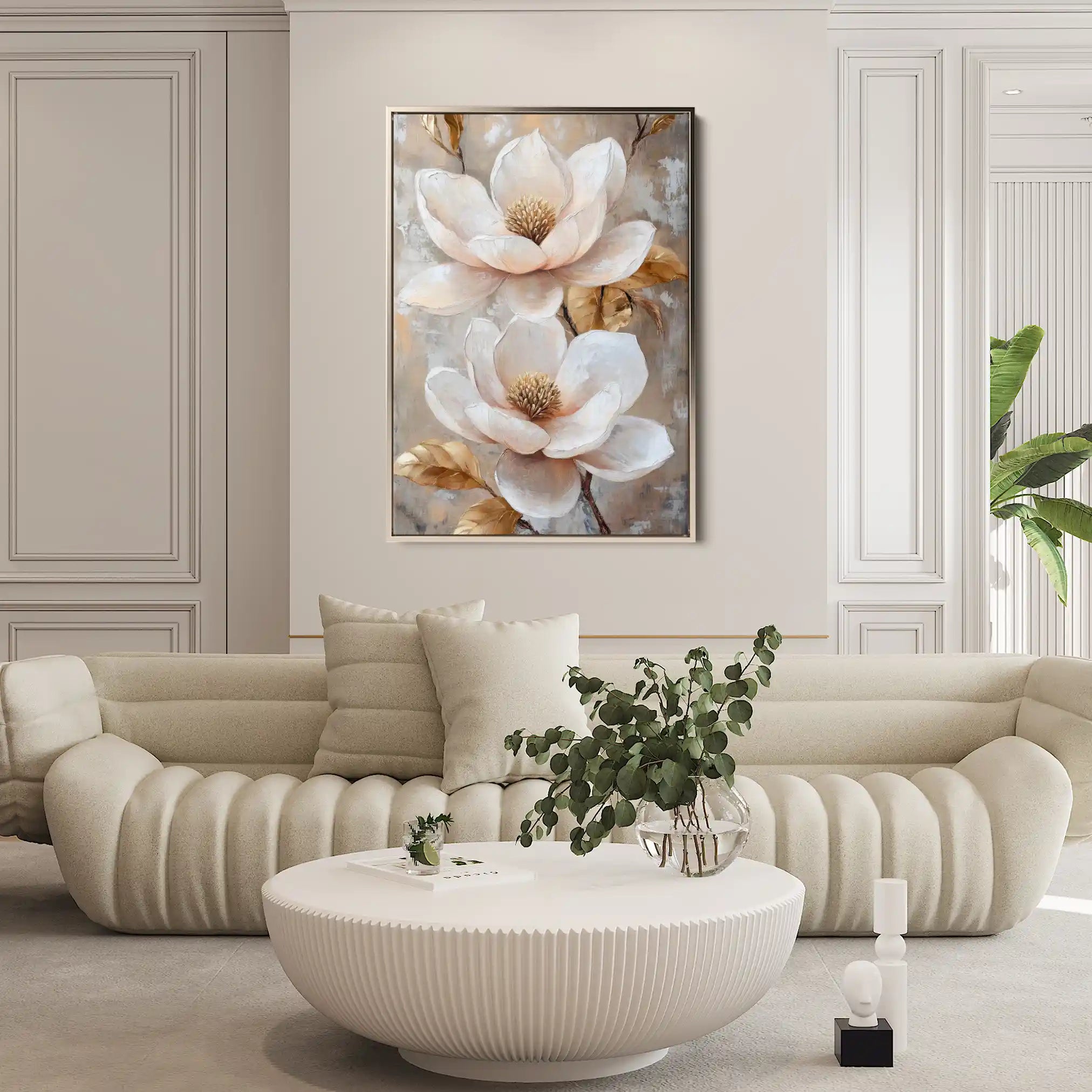 Floral Canvas Wall Art WAD1492-F 90 x 60 cm / Stretched on hidden frame