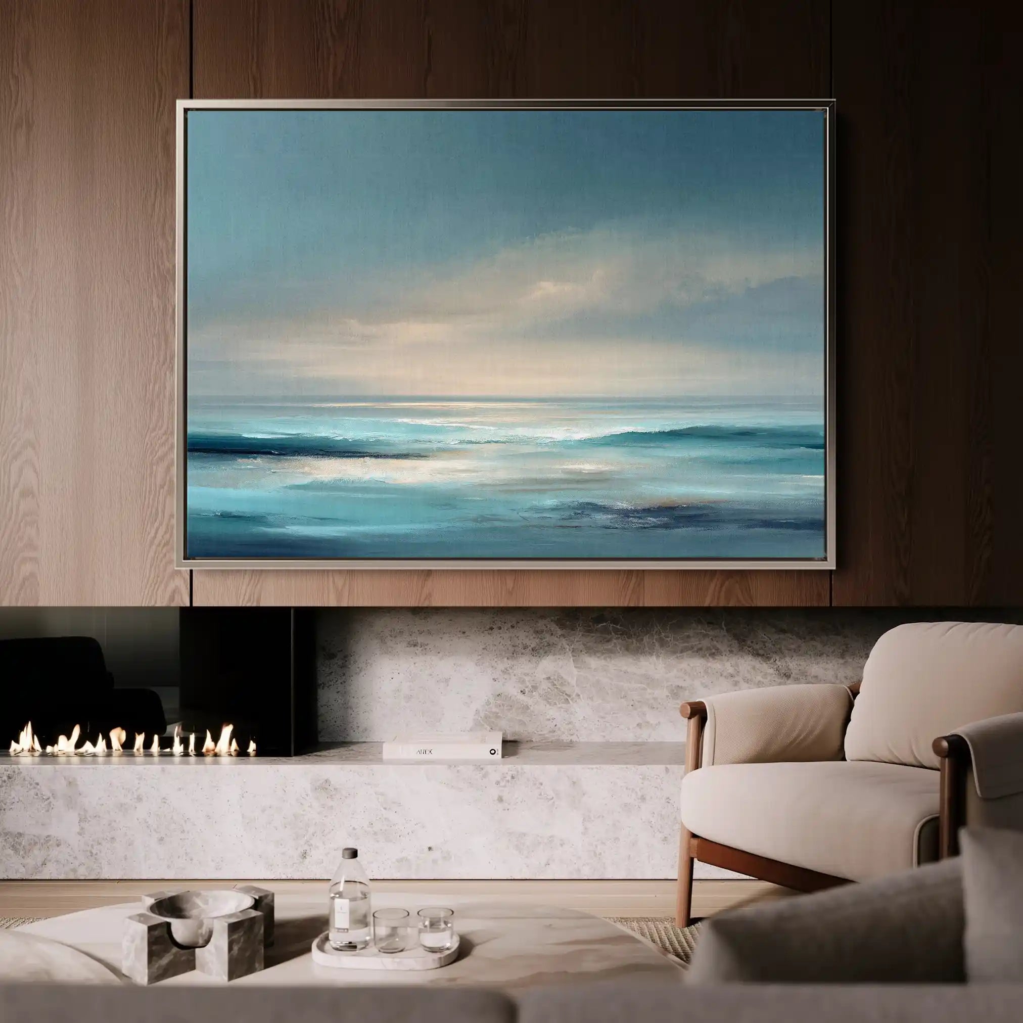 Abstract 1494 Canvas Art 60 x 40 cm / Stretched on hidden frame