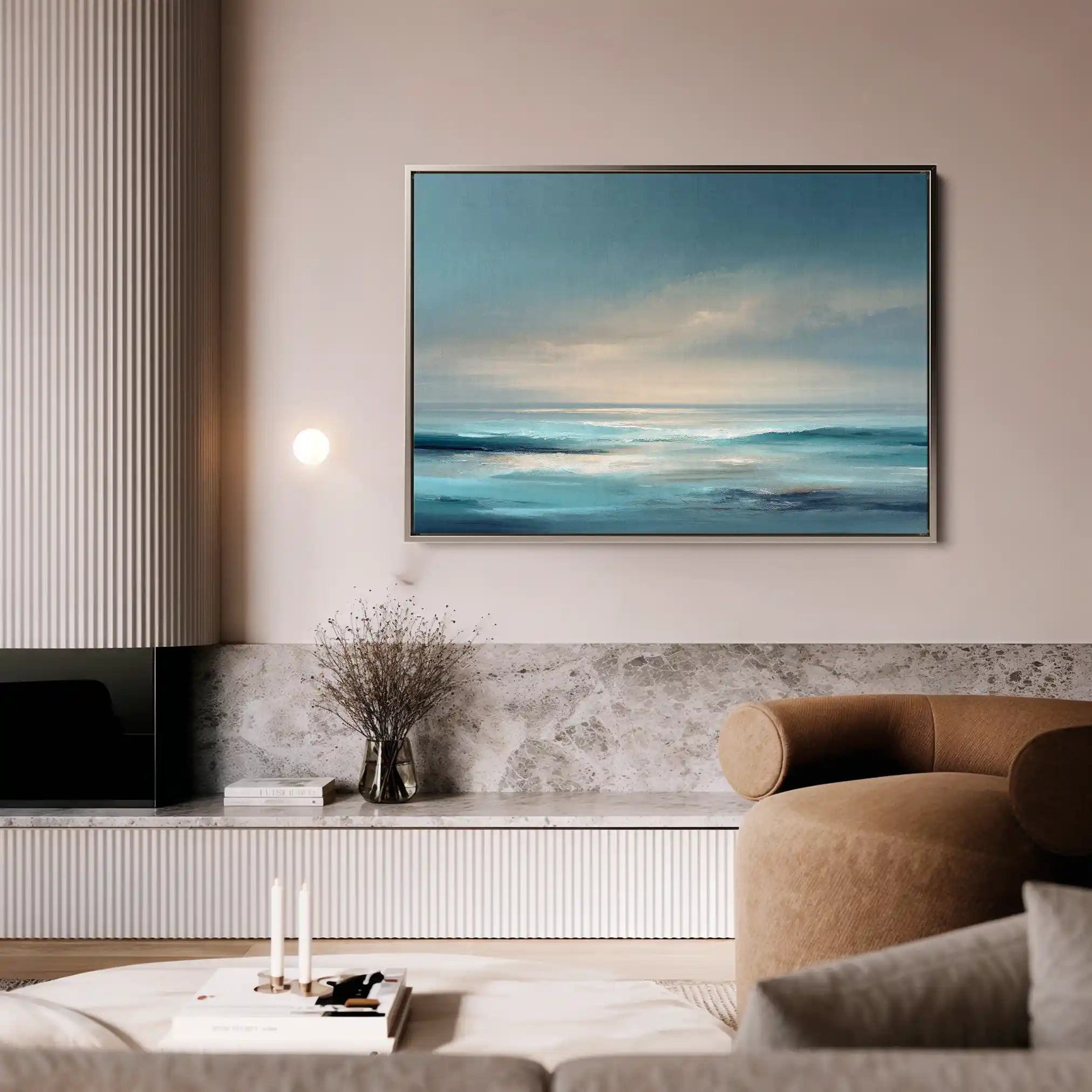 Abstract 1494 Canvas Art 60 x 40 cm / Stretched on hidden frame