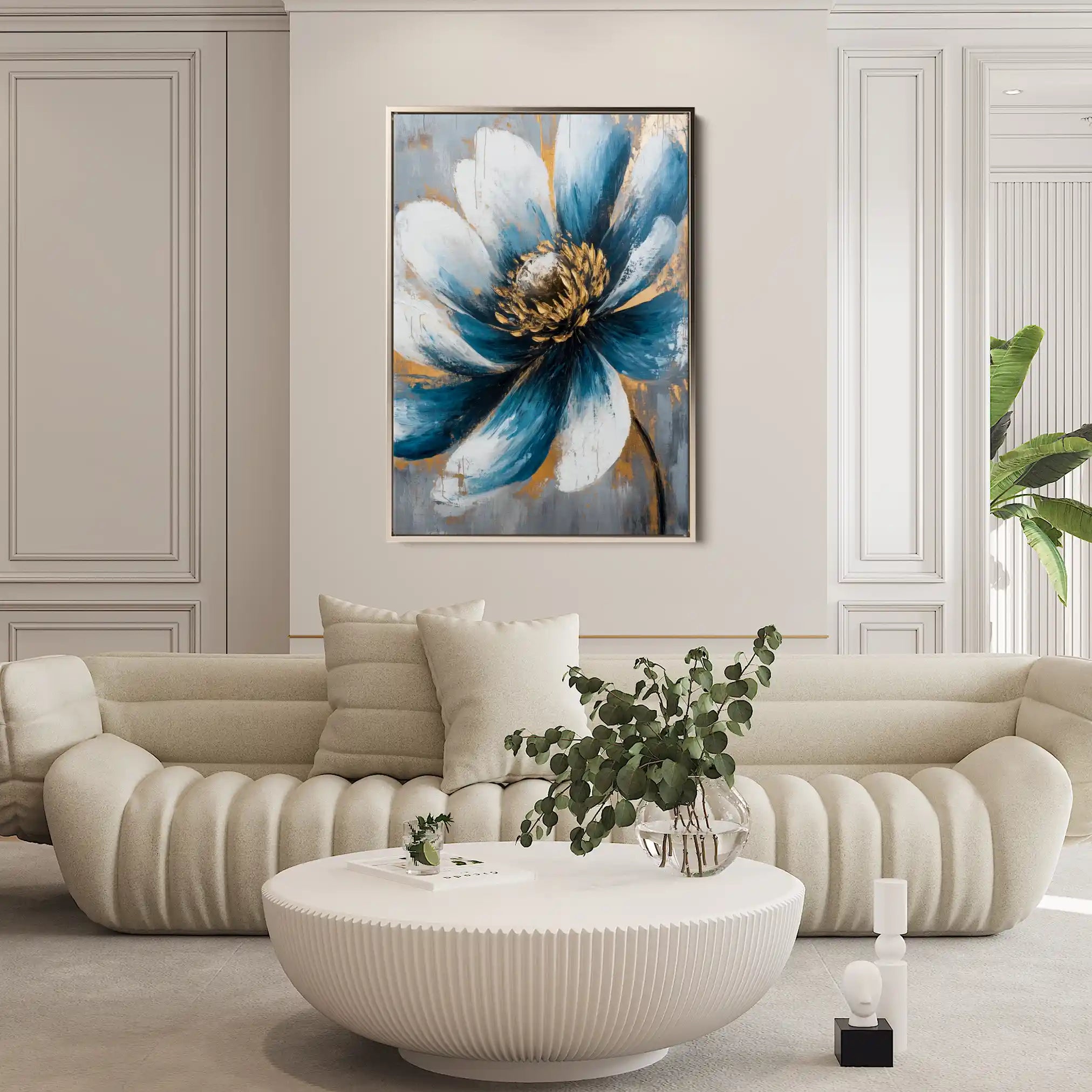 Floral Canvas Wall Art WAD1496-F 90 x 60 cm / Stretched on hidden frame
