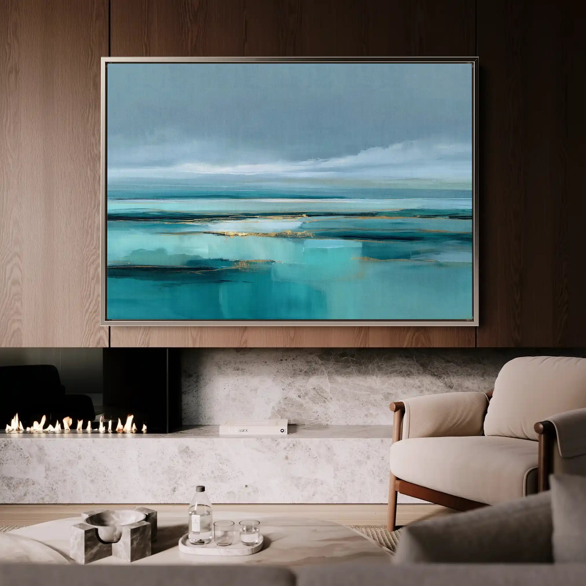 Abstract 1497 Canvas Art 60 x 40 cm / Stretched on hidden frame