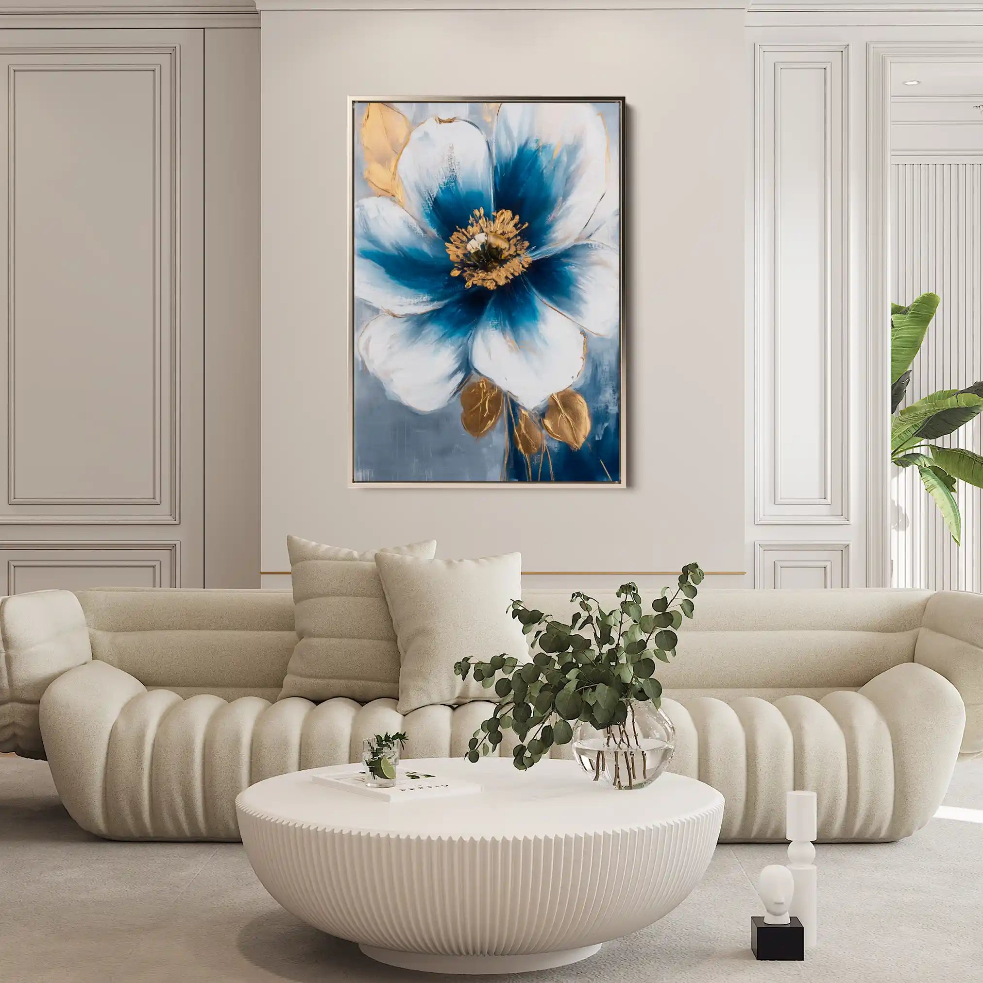Floral Canvas Wall Art WAD1497-F 90 x 60 cm / Stretched on hidden frame