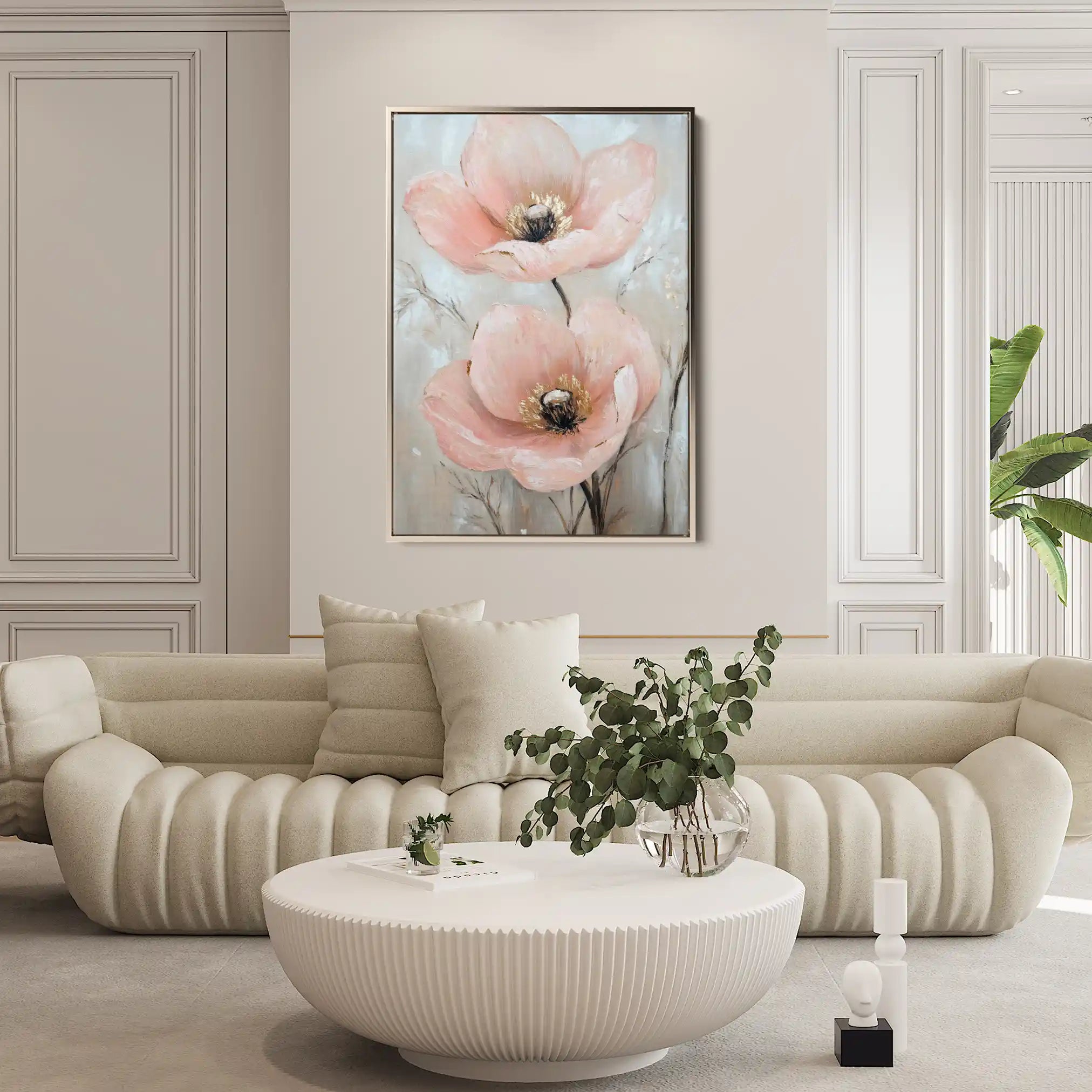 Floral Canvas Wall Art WAD1498-F 90 x 60 cm / Stretched on hidden frame