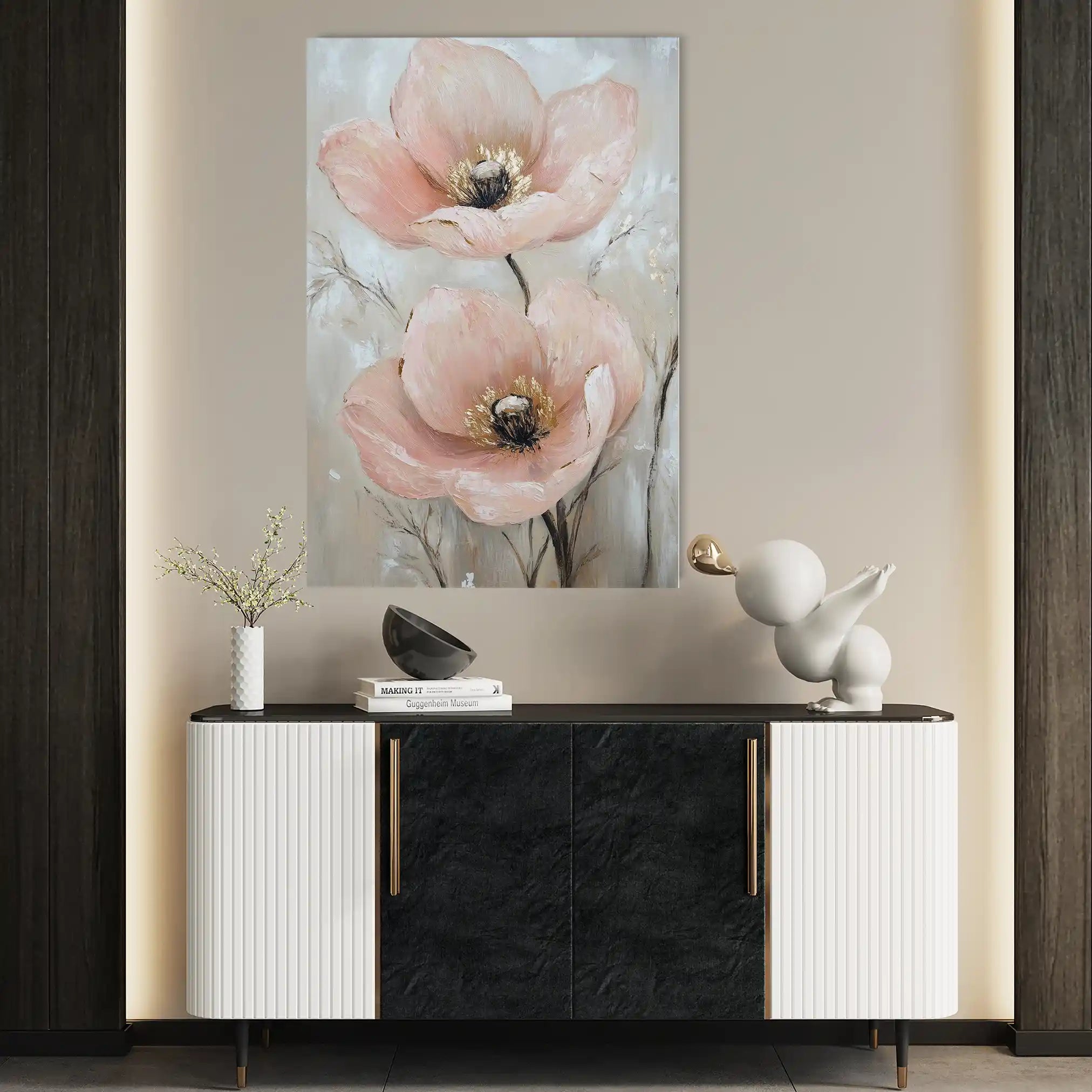 Floral Canvas Wall Art WAD1498-F 90 x 60 cm / Stretched on hidden frame