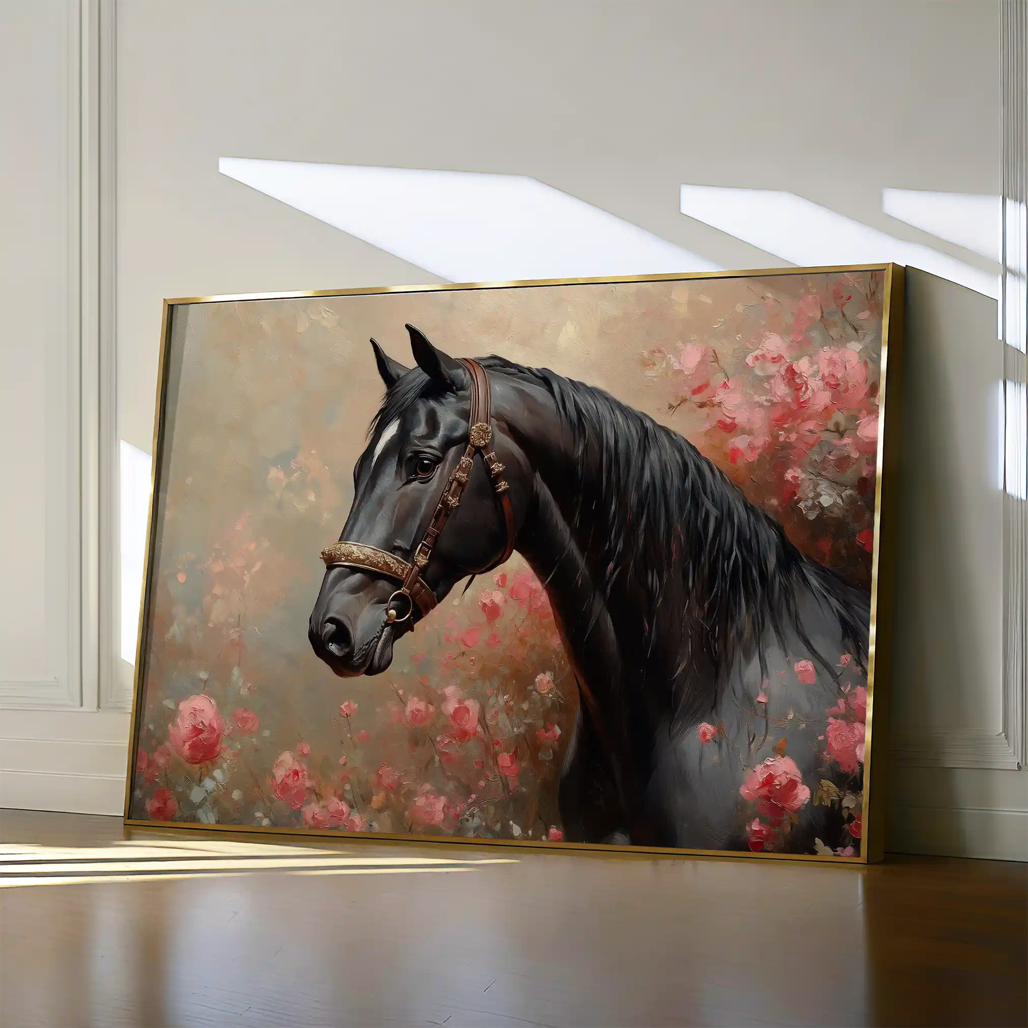 Horses 150 Canvas Art 90 x 60 cm / Stretched on hidden frame