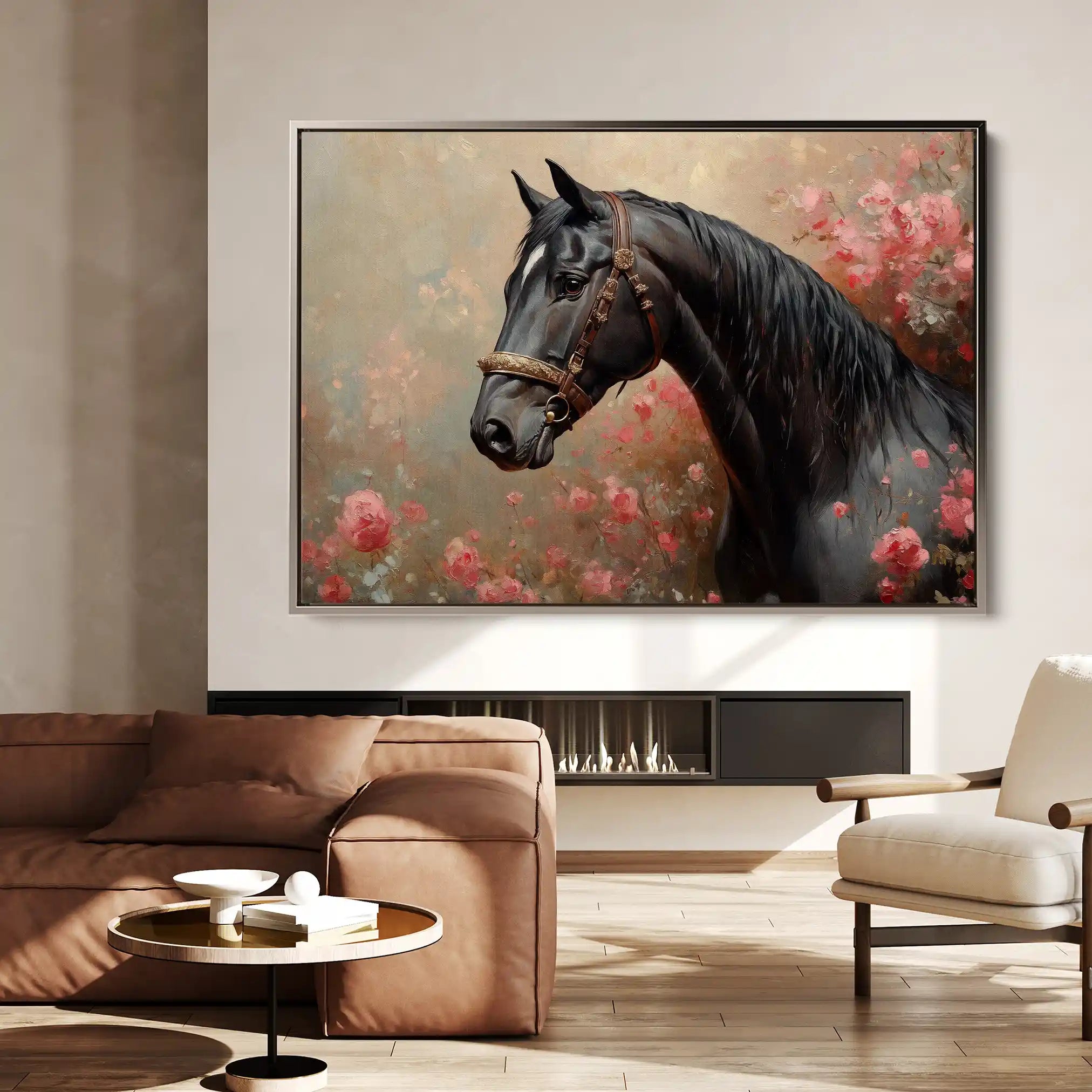 Horses 150 Canvas Art 90 x 60 cm / Stretched on hidden frame
