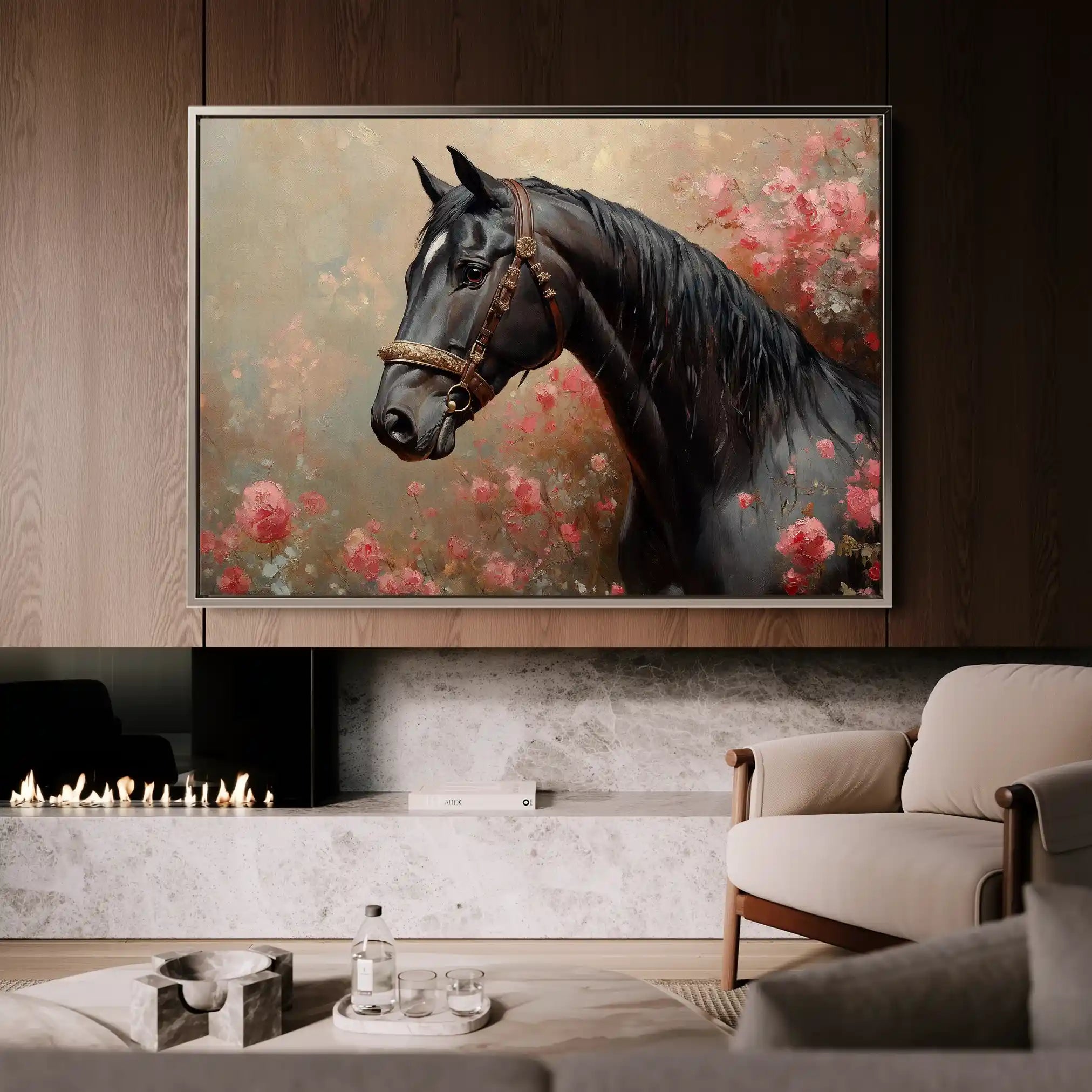 Horses 150 Canvas Art 90 x 60 cm / Stretched on hidden frame