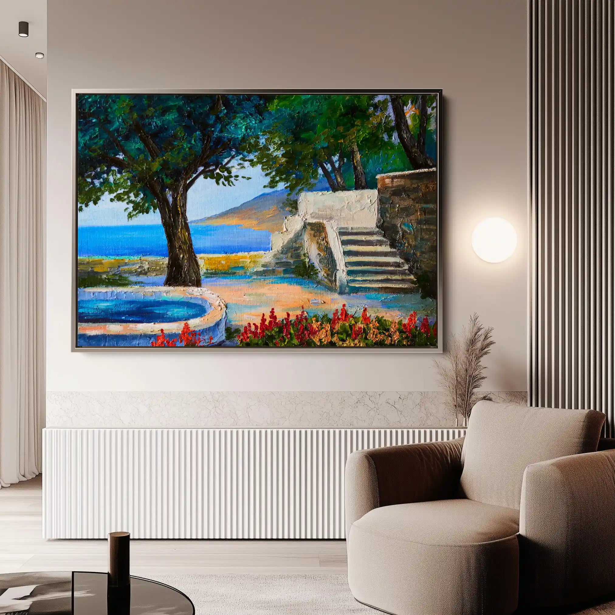 Landscape 150 Canvas Art 90 x 60 cm / Stretched on hidden frame