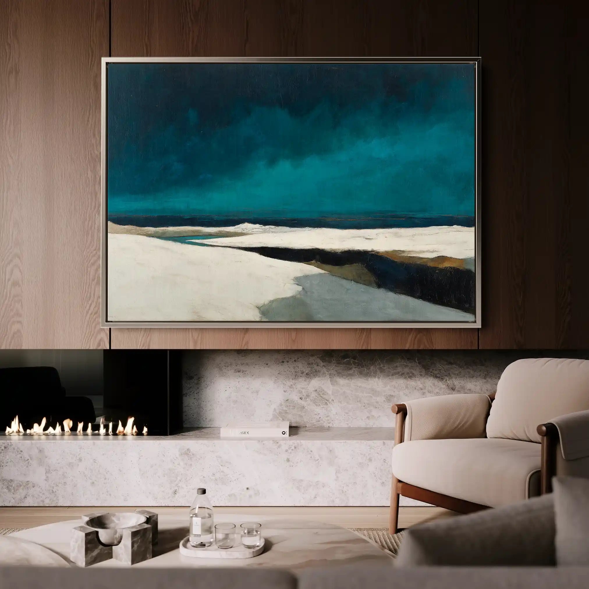 Abstract 1500 Canvas Art 60 x 40 cm / Stretched on hidden frame