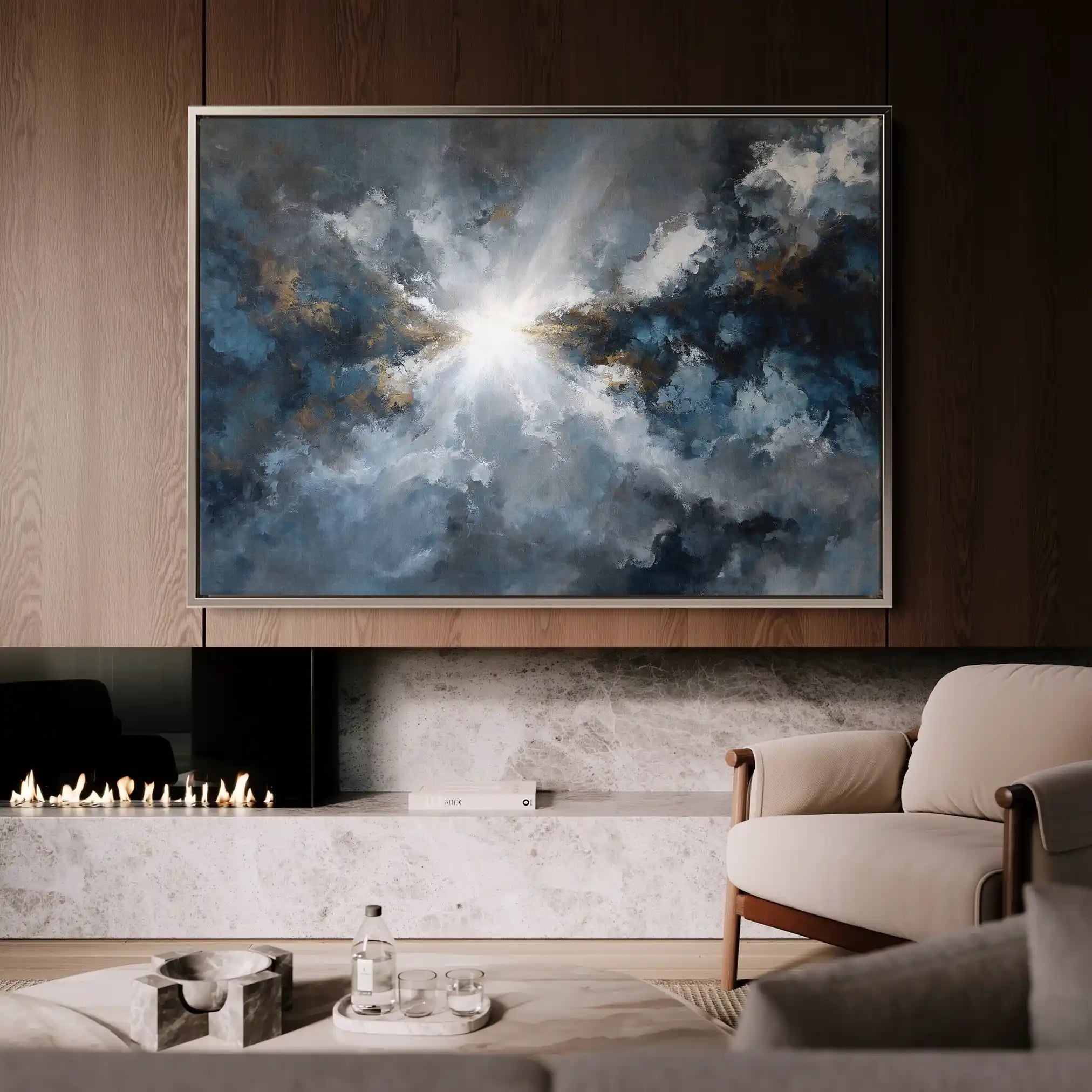 Abstract 1501 Canvas Art 60 x 40 cm / Stretched on hidden frame