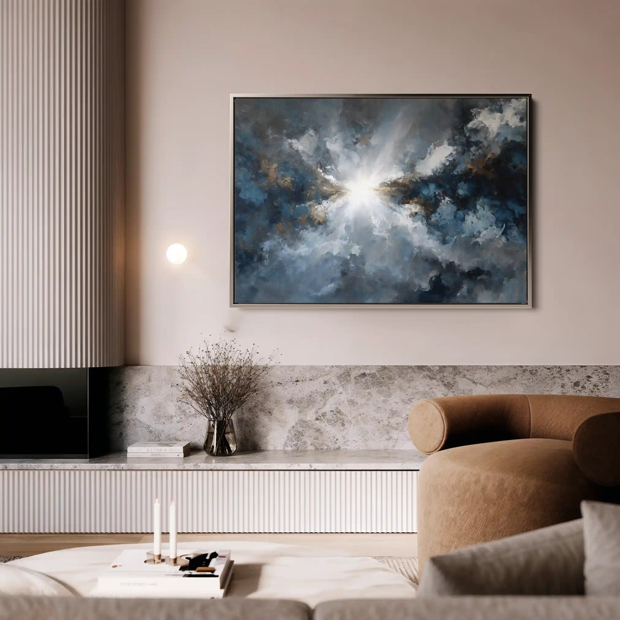 Abstract 1501 Canvas Art 60 x 40 cm / Stretched on hidden frame