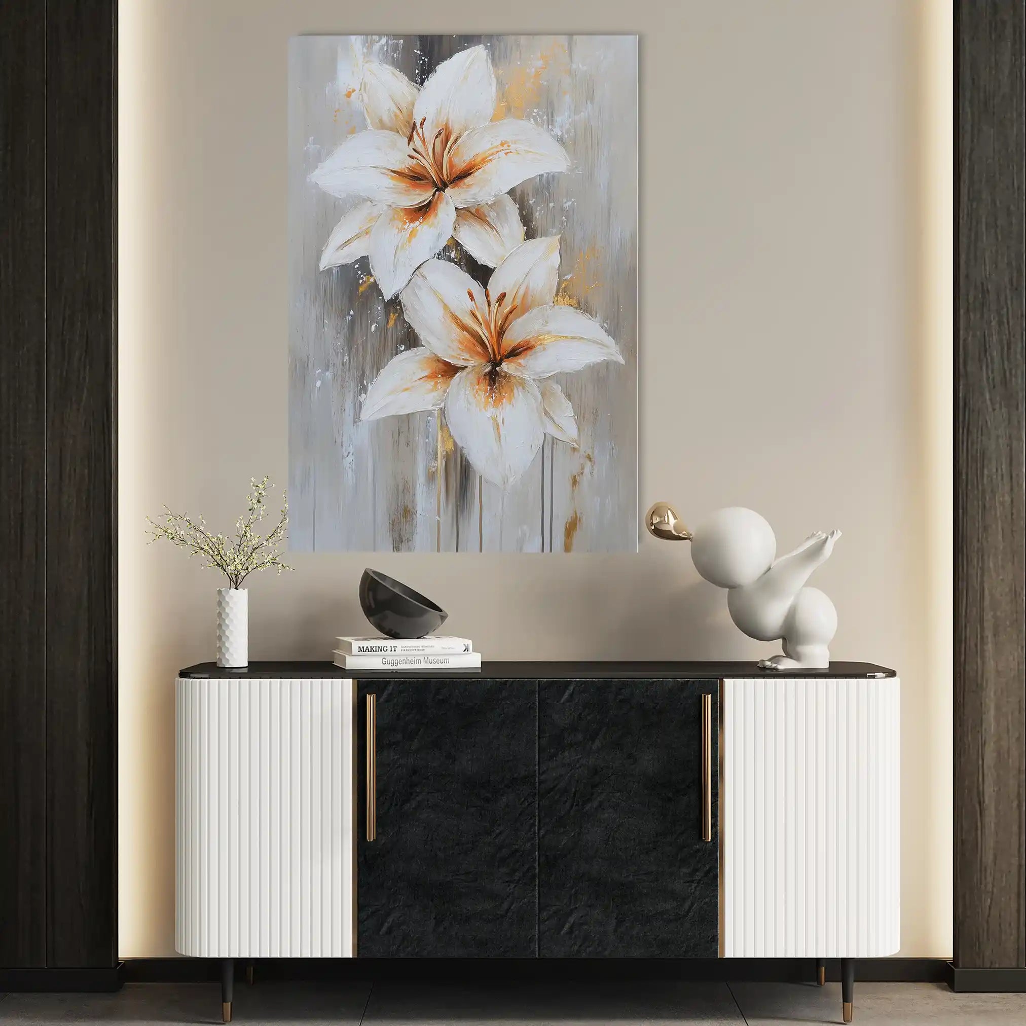 Floral Canvas Wall Art WAD1501-F 90 x 60 cm / Stretched on hidden frame