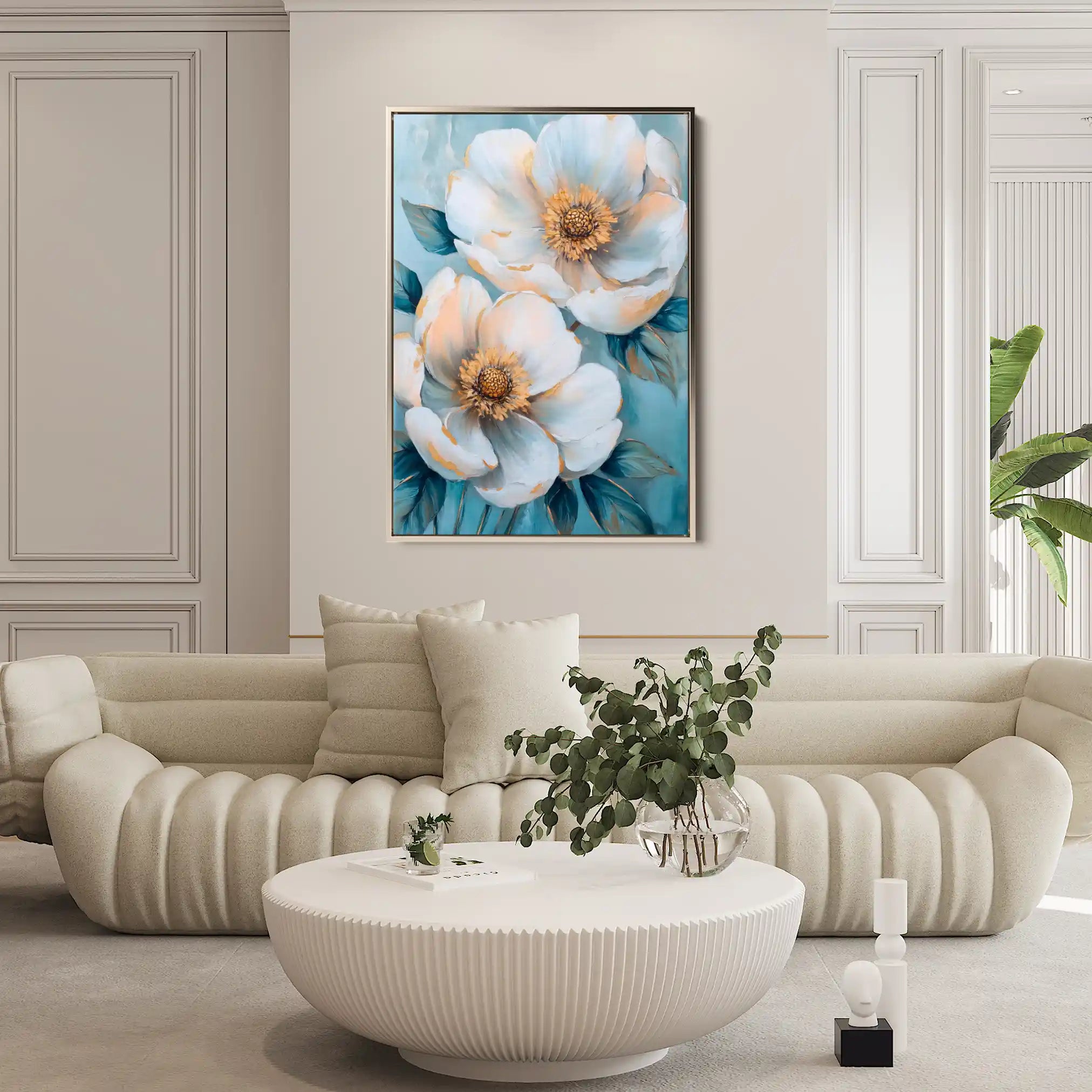 Floral Canvas Wall Art WAD1503-F 90 x 60 cm / Stretched on hidden frame