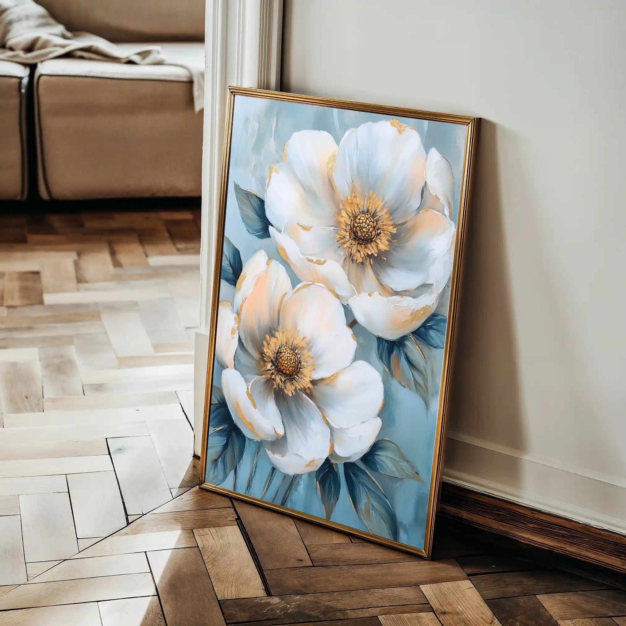 Floral Canvas Wall Art WAD1503-F 90 x 60 cm / Stretched on hidden frame