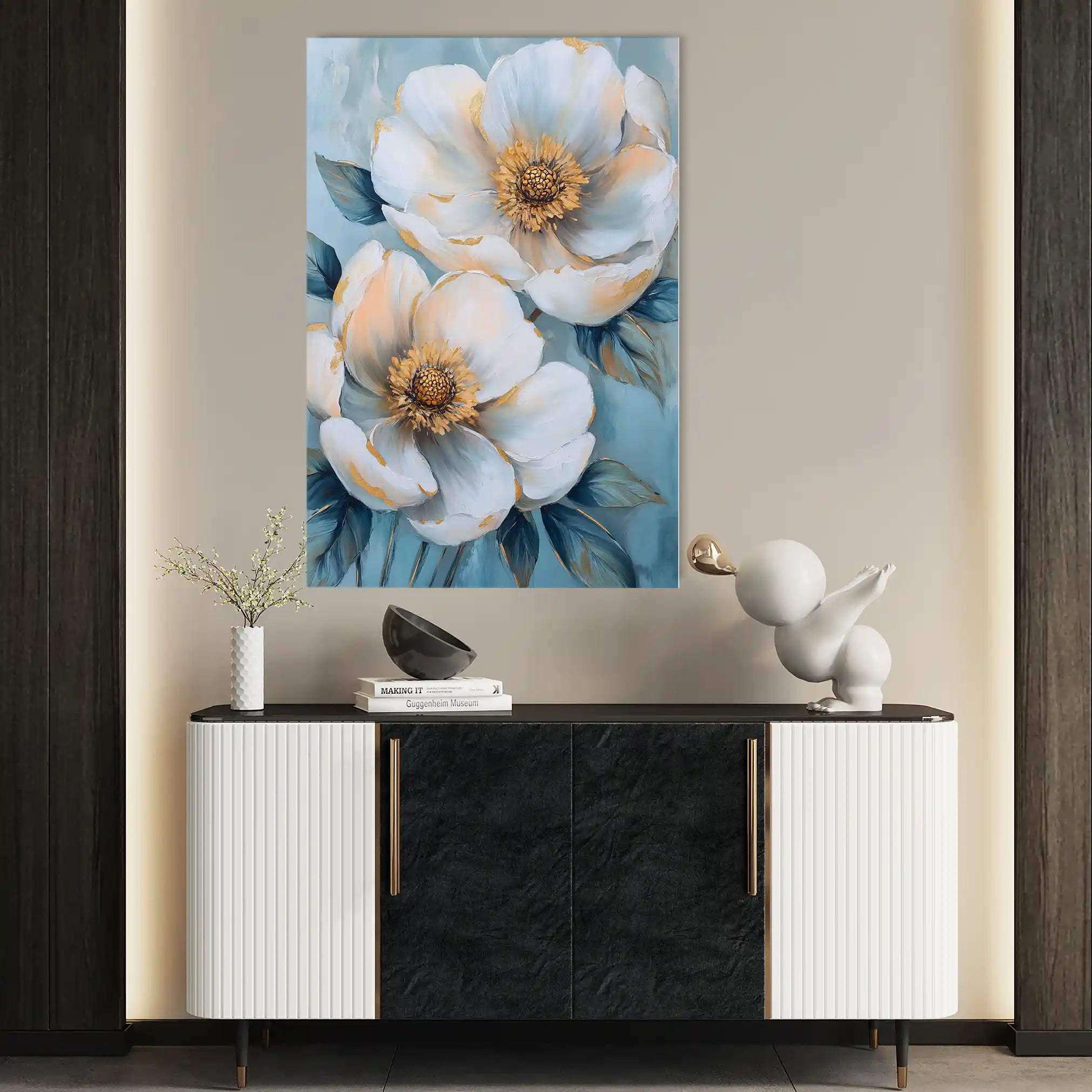Floral Canvas Wall Art WAD1503-F 90 x 60 cm / Stretched on hidden frame
