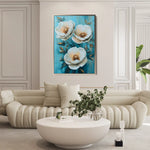 Floral Canvas Wall Art WAD1504-F 90 x 60 cm / Stretched on hidden frame