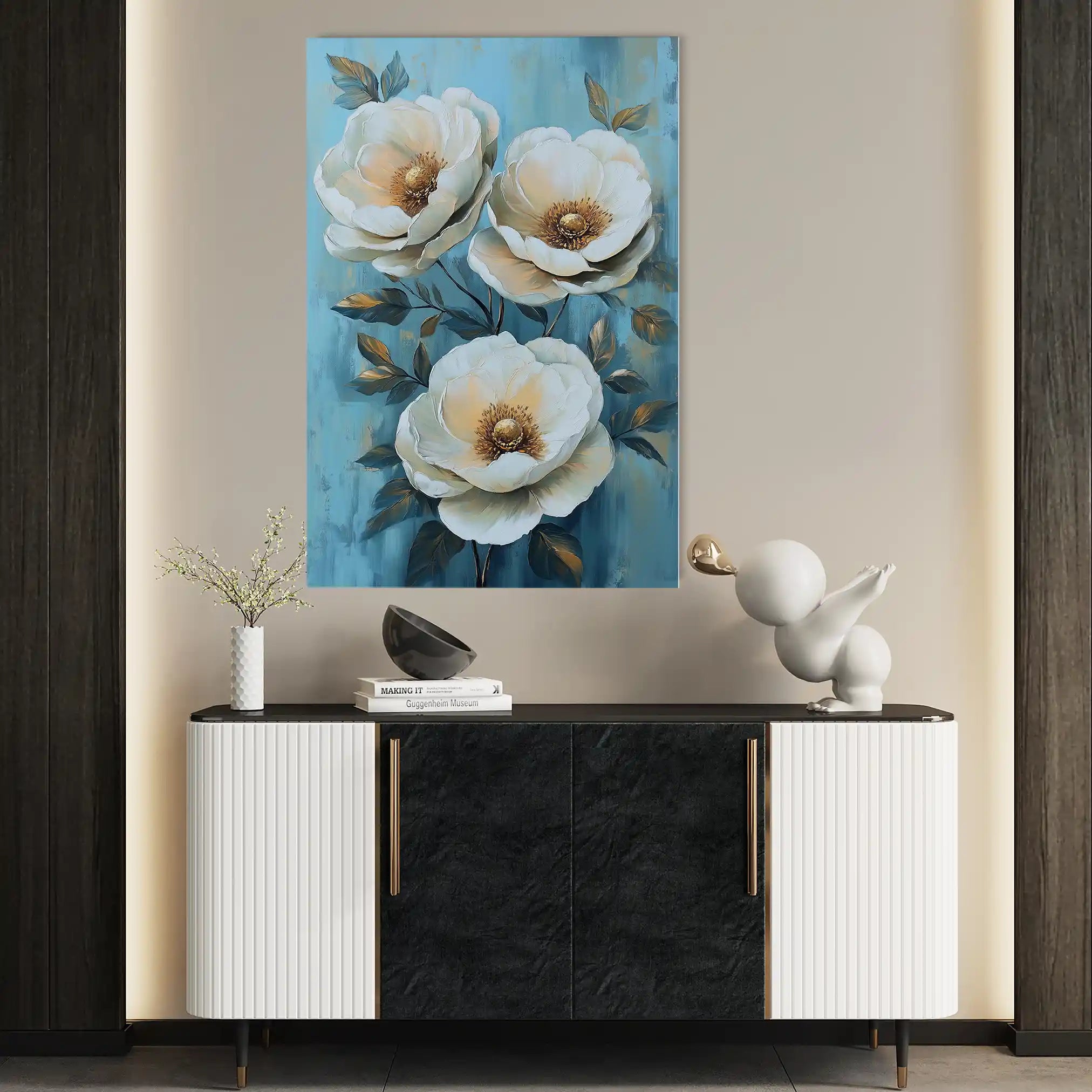 Floral Canvas Wall Art WAD1504-F 90 x 60 cm / Stretched on hidden frame
