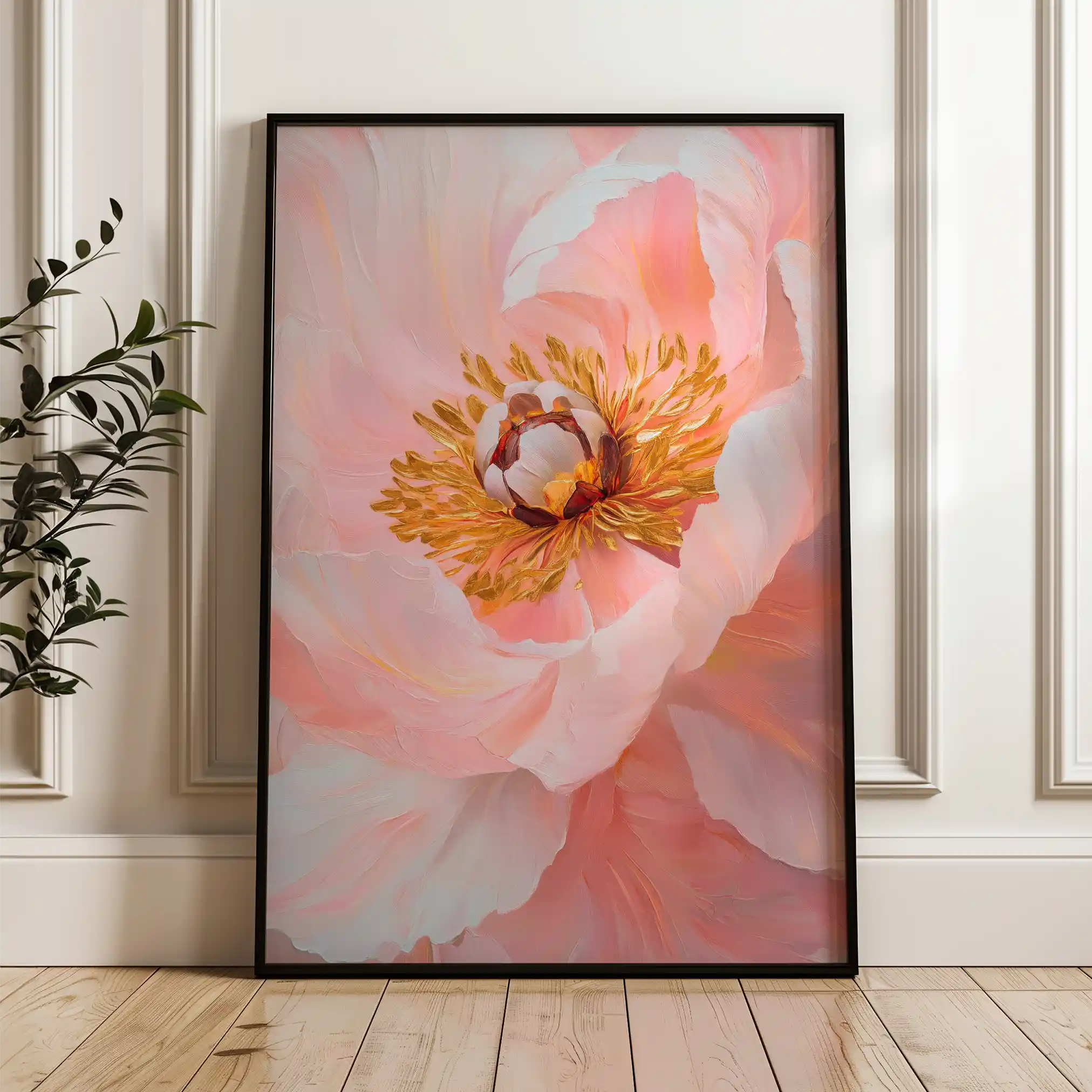 Floral Canvas Wall Art WAD1505-F 90 x 60 cm / Stretched on hidden frame