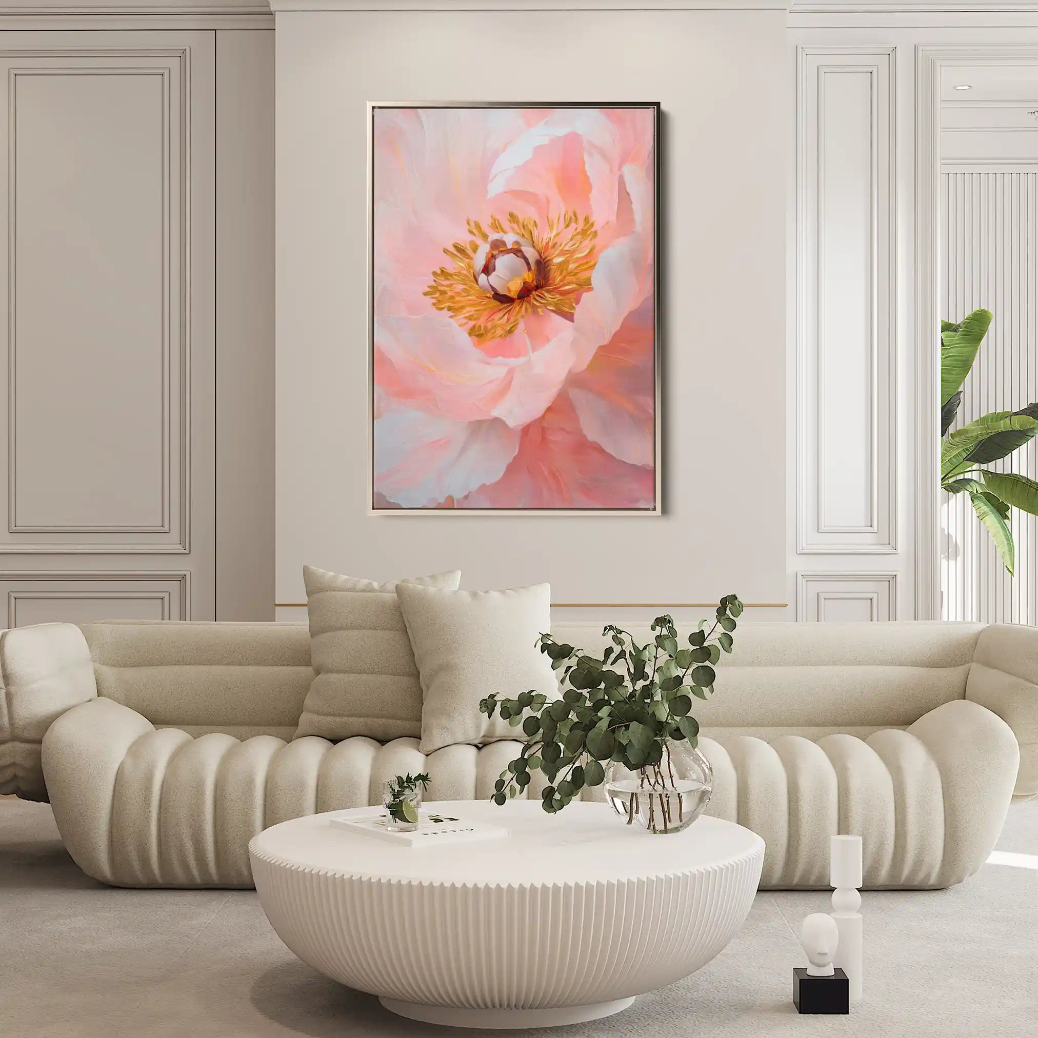 Floral Canvas Wall Art WAD1505-F 90 x 60 cm / Stretched on hidden frame