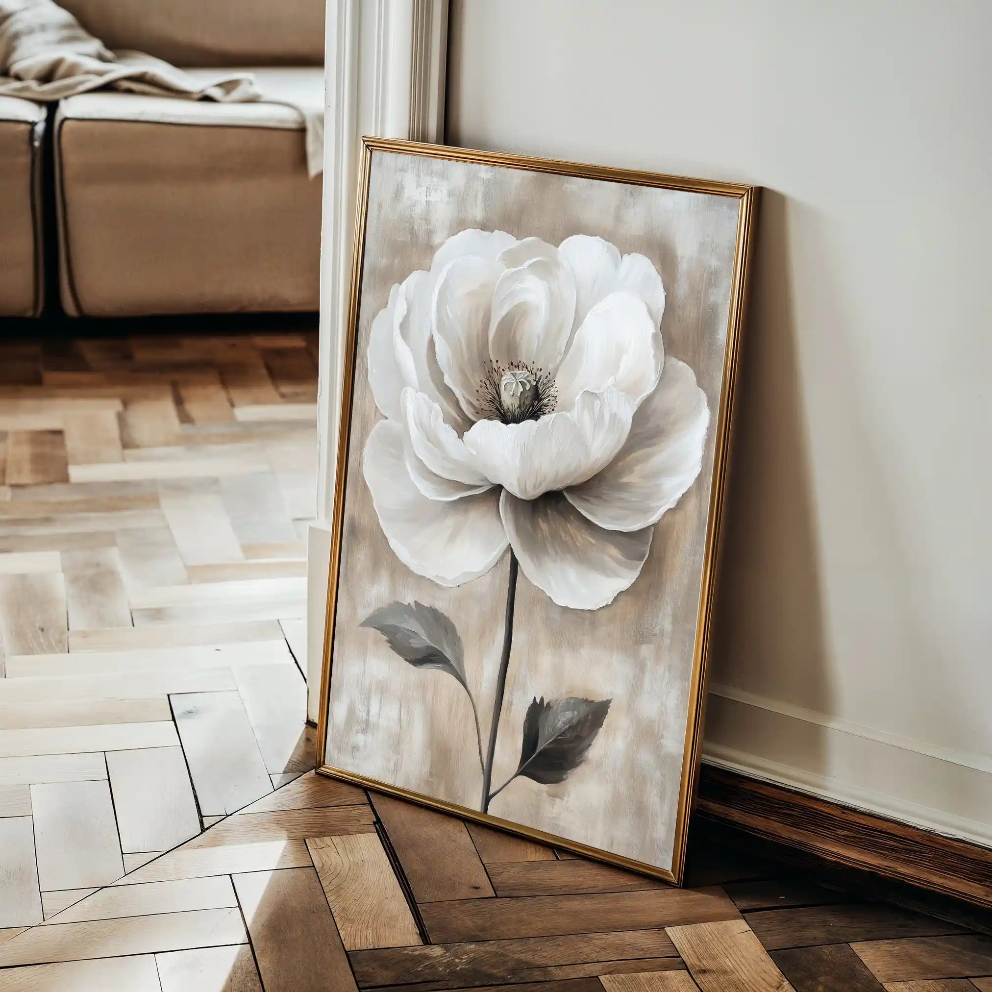 Floral Canvas Wall Art WAD1506-F 90 x 60 cm / Stretched on hidden frame