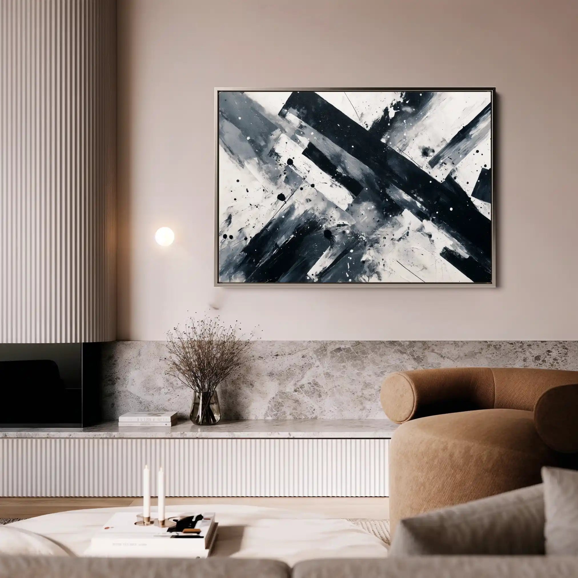 Abstract 1508 Canvas Art 60 x 40 cm / Stretched on hidden frame