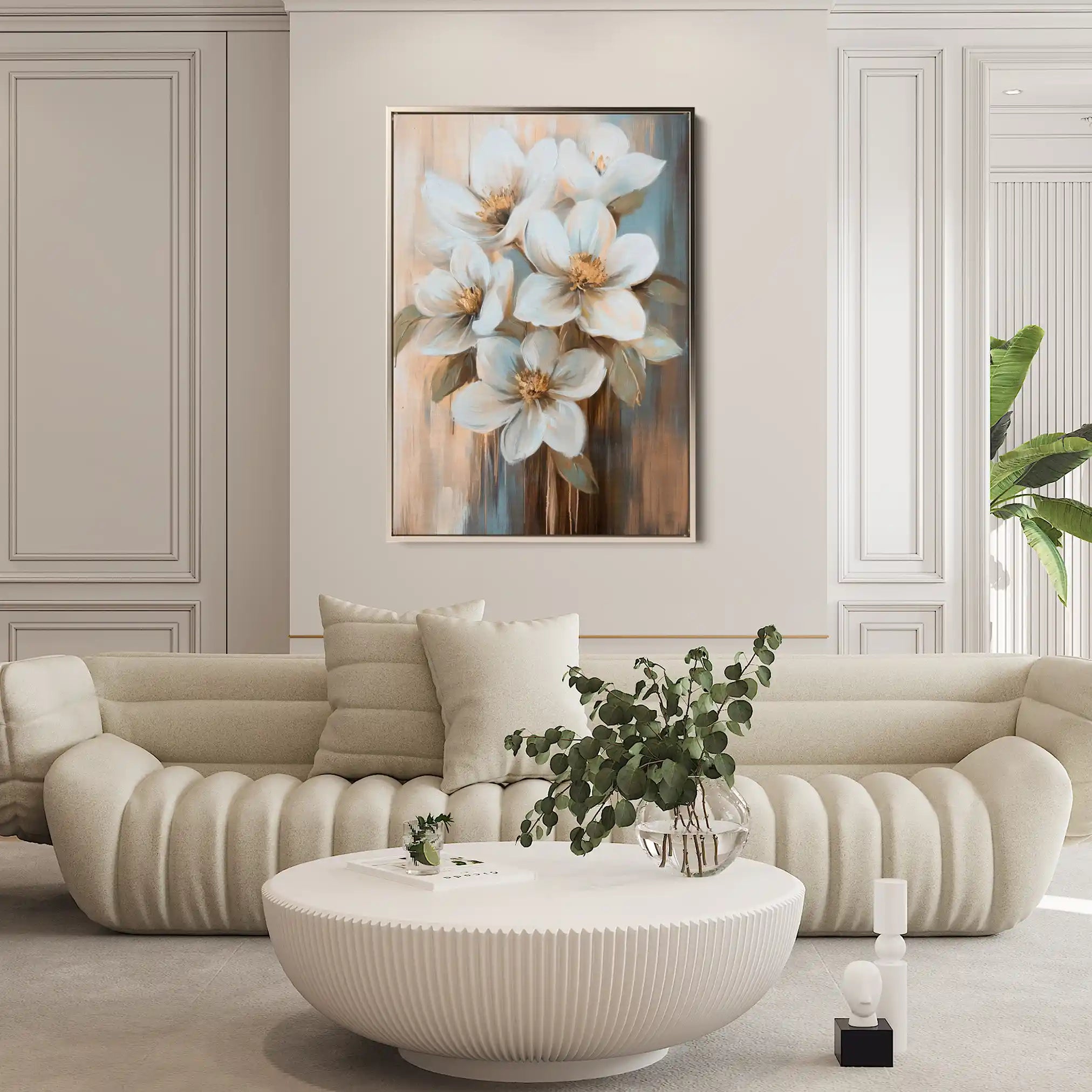 Floral Canvas Wall Art WAD1508-F 90 x 60 cm / Stretched on hidden frame
