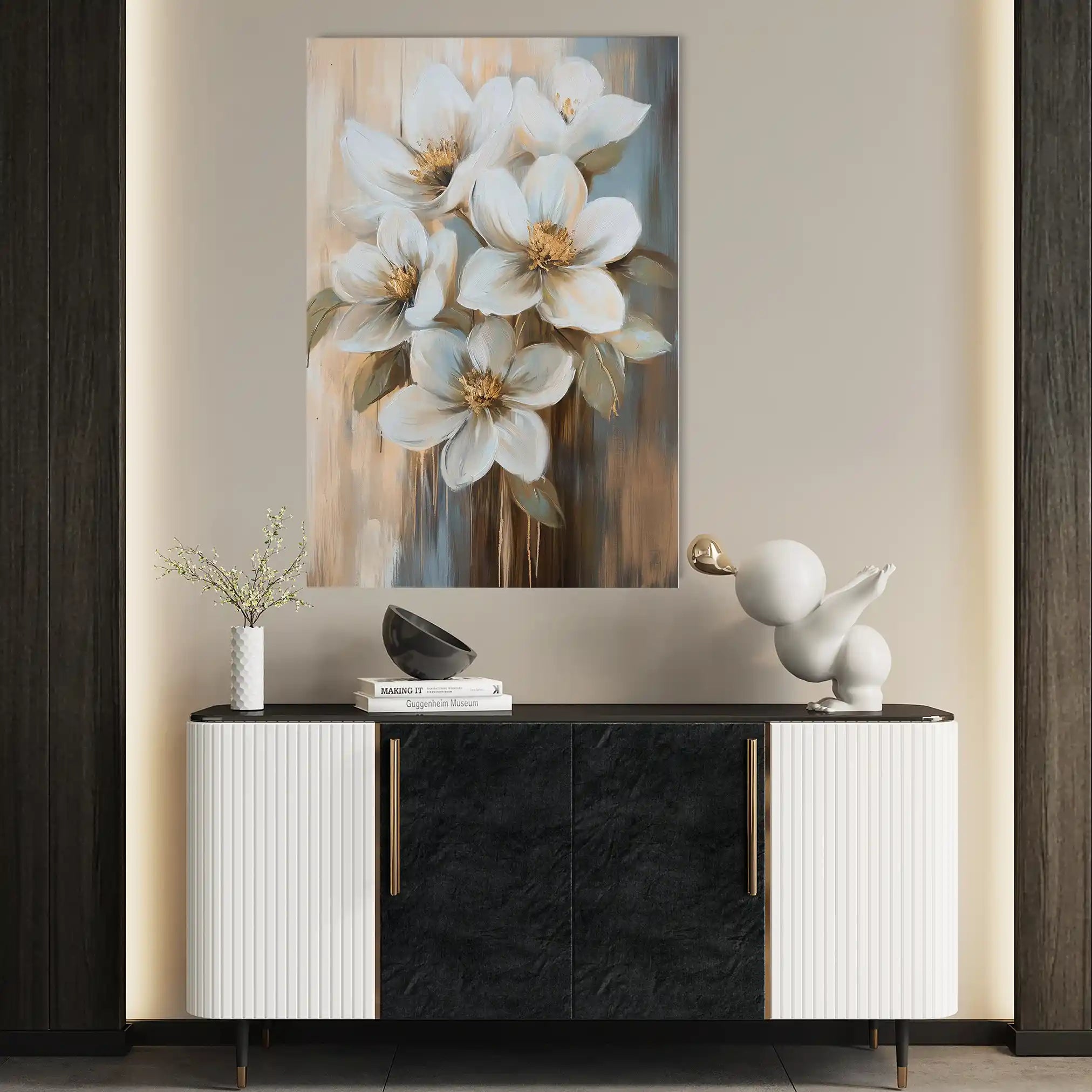 Floral Canvas Wall Art WAD1508-F 90 x 60 cm / Stretched on hidden frame