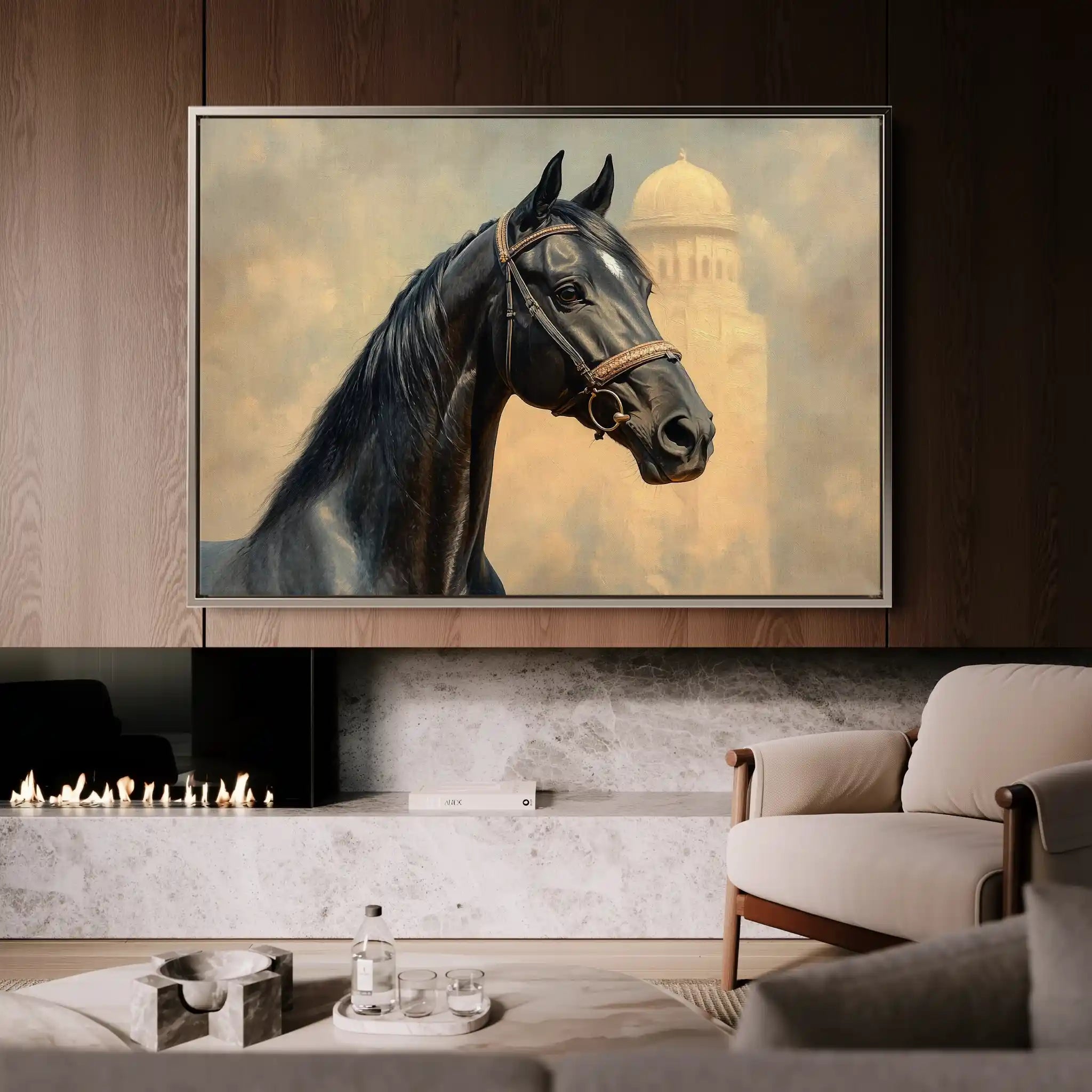 Horses 151 Canvas Art 90 x 60 cm / Stretched on hidden frame