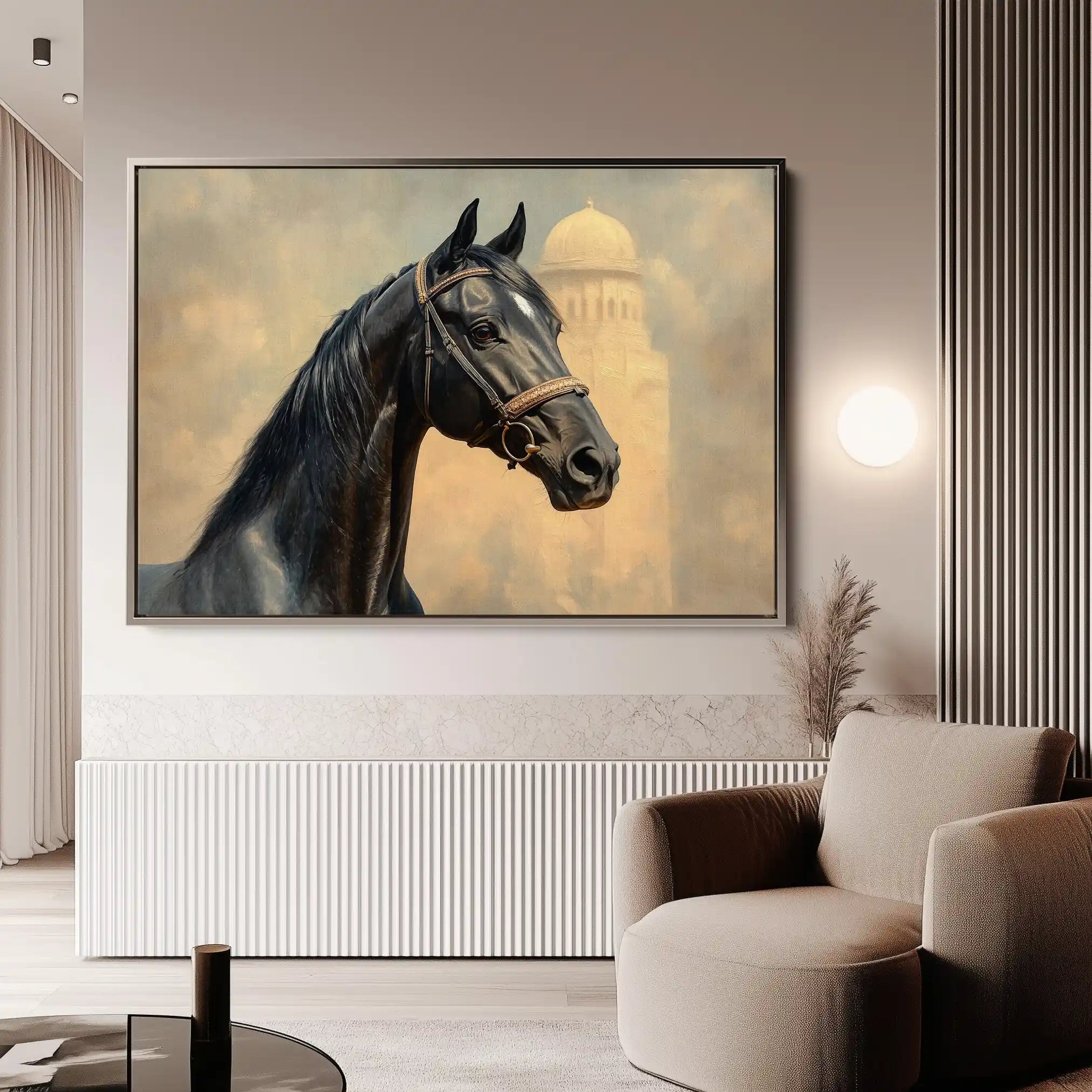 Horses 151 Canvas Art 90 x 60 cm / Stretched on hidden frame