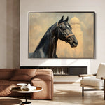 Horses 151 Canvas Art 90 x 60 cm / Stretched on hidden frame