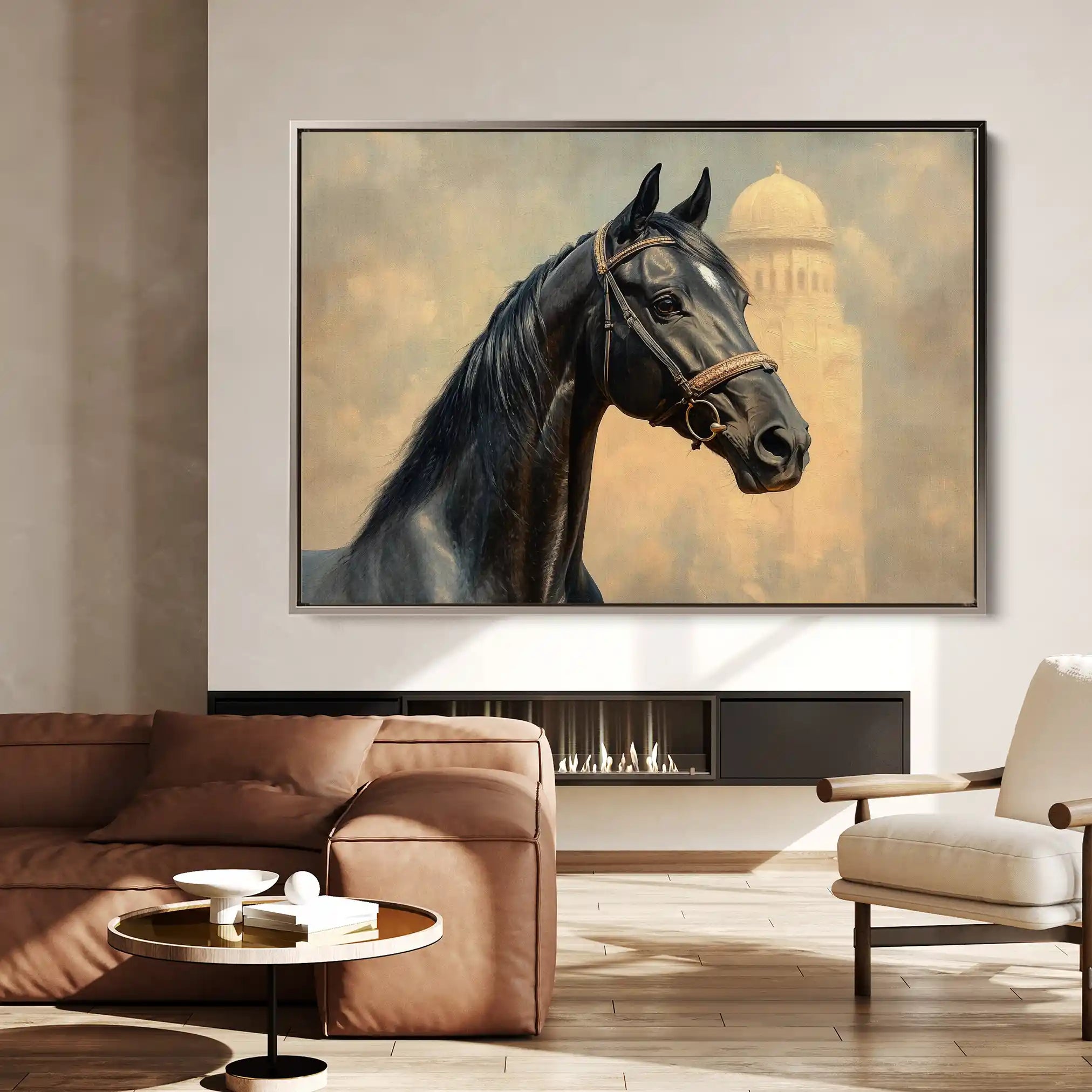 Horses 151 Canvas Art 90 x 60 cm / Stretched on hidden frame