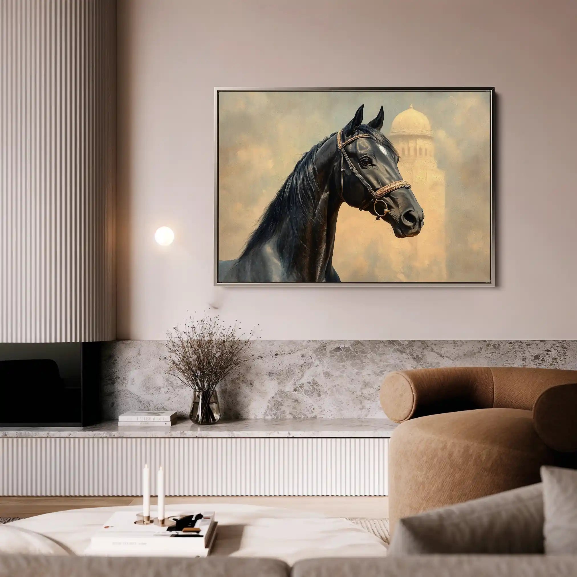 Horses 151 Canvas Art 90 x 60 cm / Stretched on hidden frame