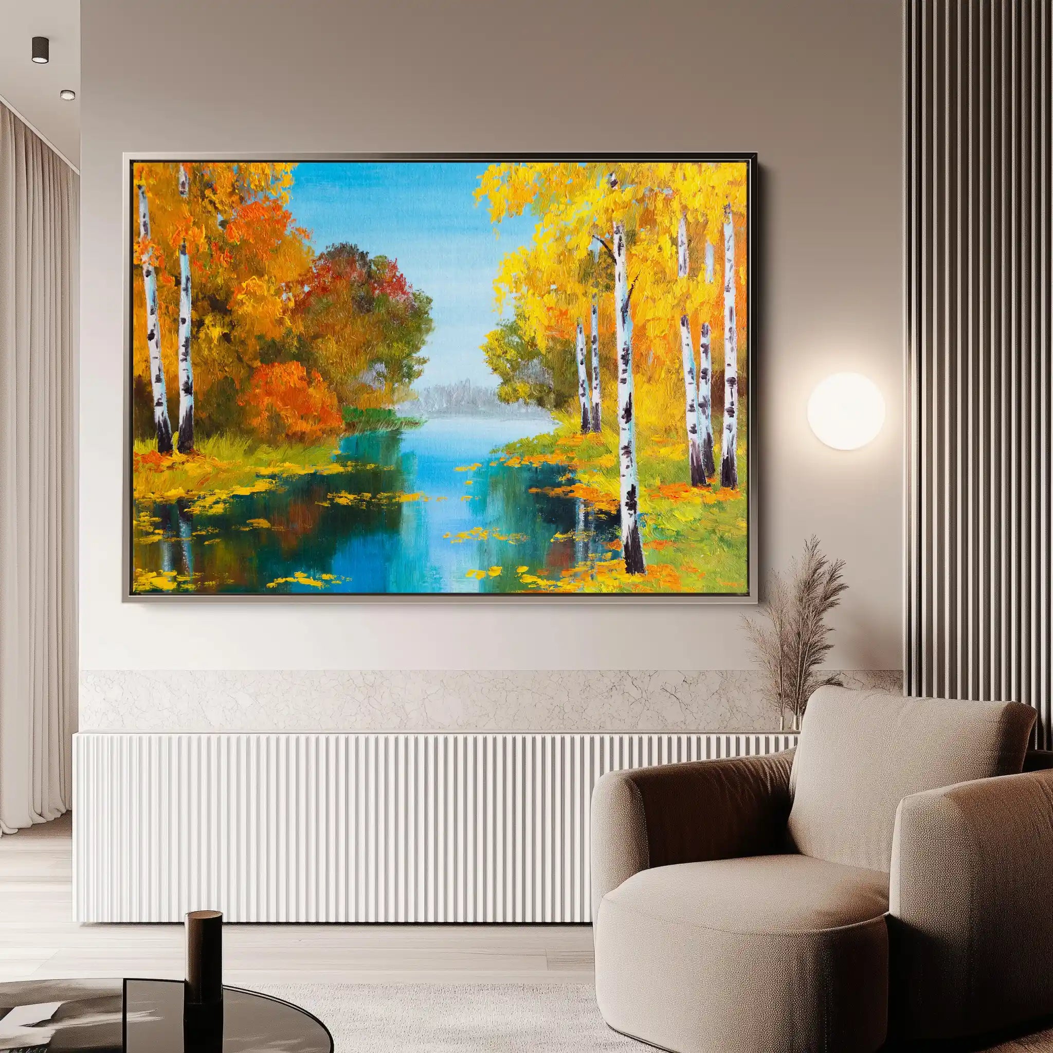 Landscape 151 Canvas Art 90 x 60 cm / Stretched on hidden frame
